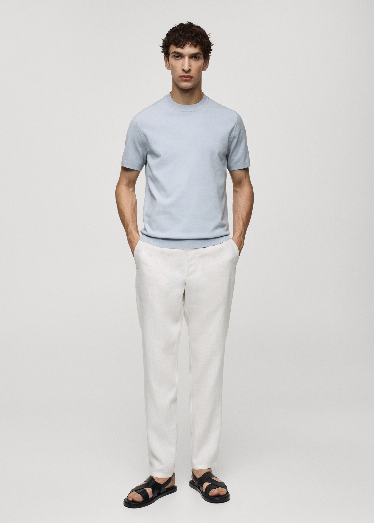T-shirt en maille fine - Plan général