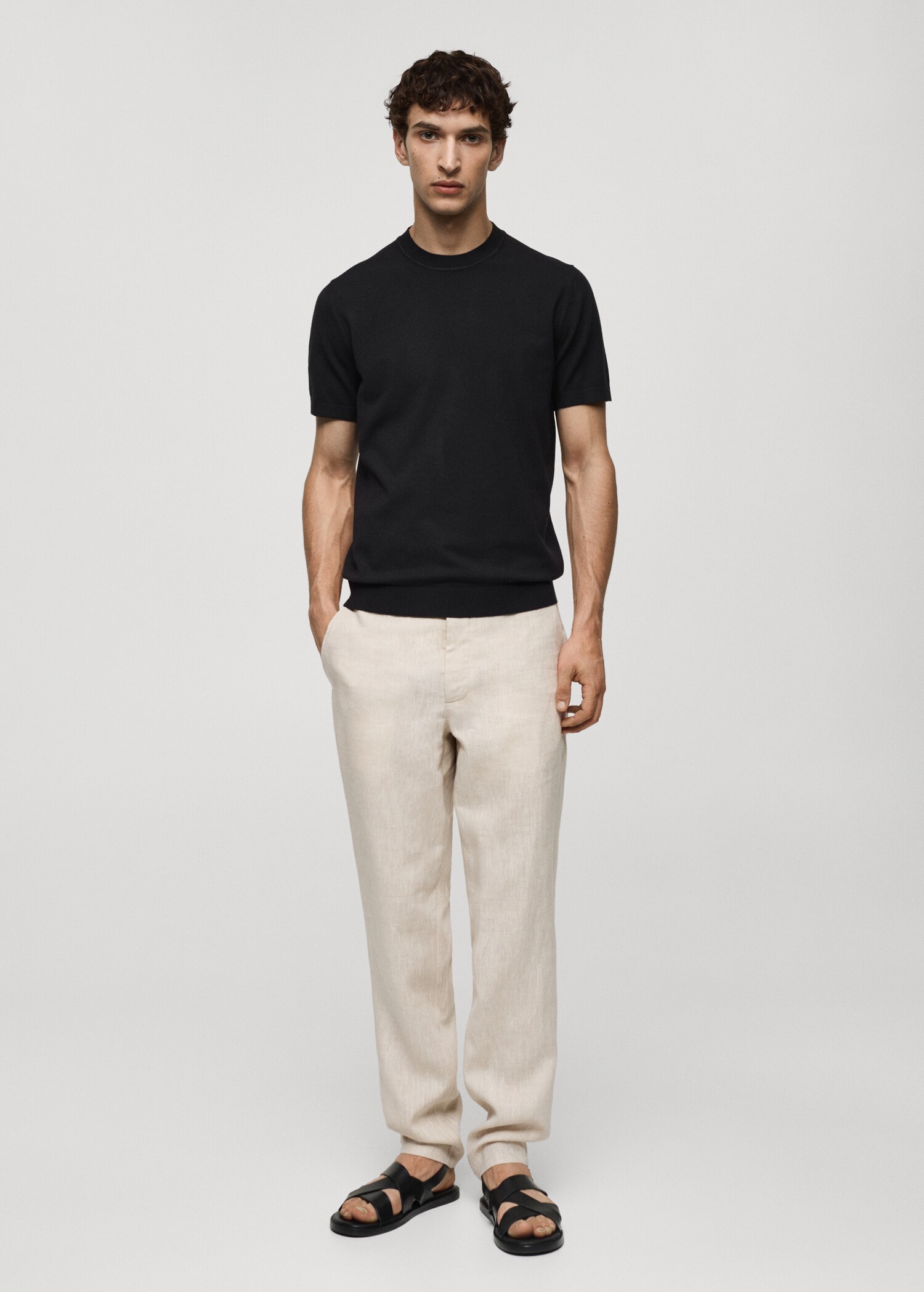T-shirt en maille fine - Plan général