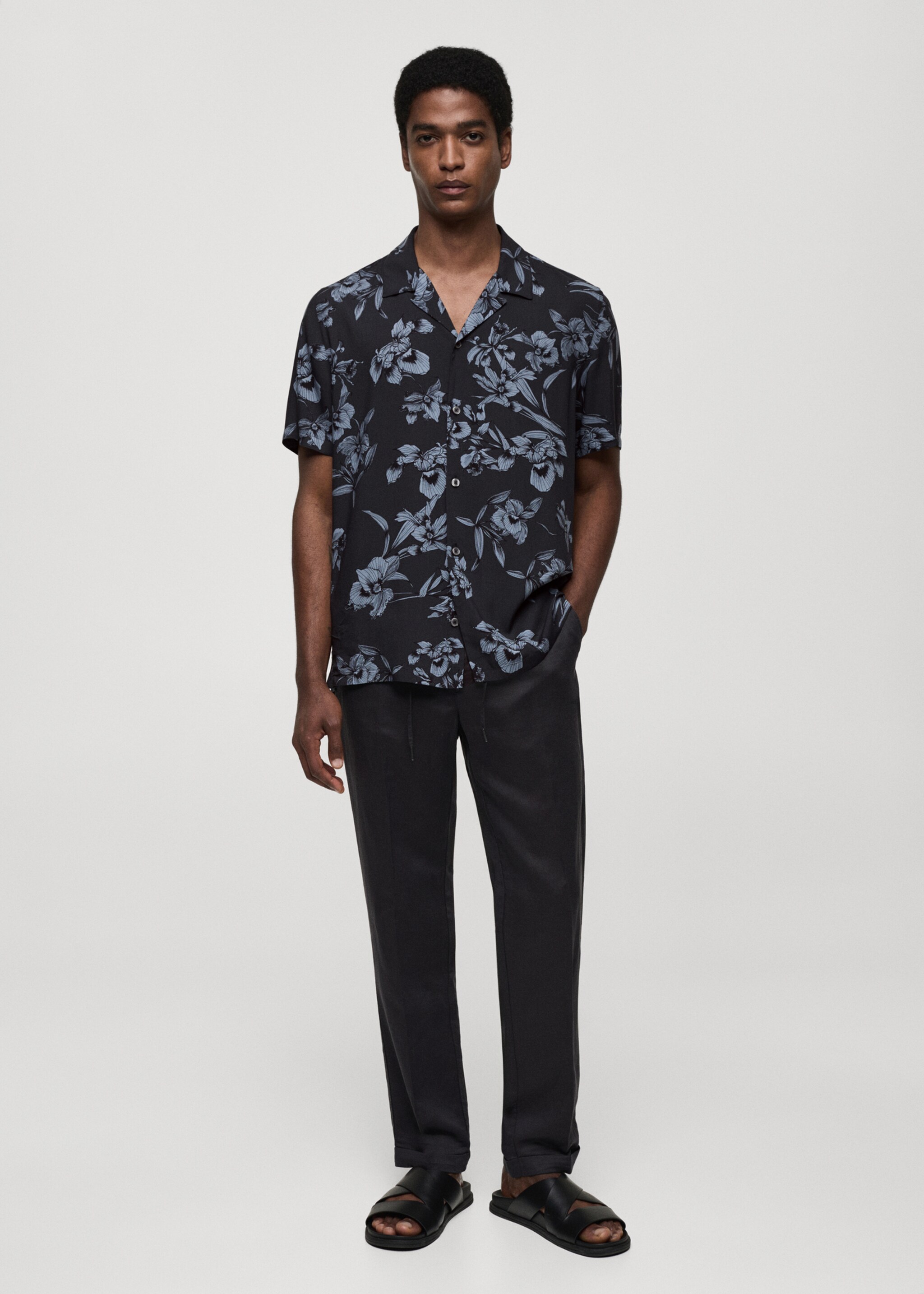 Chemise fluide en imprimé hawaïen - Plan général