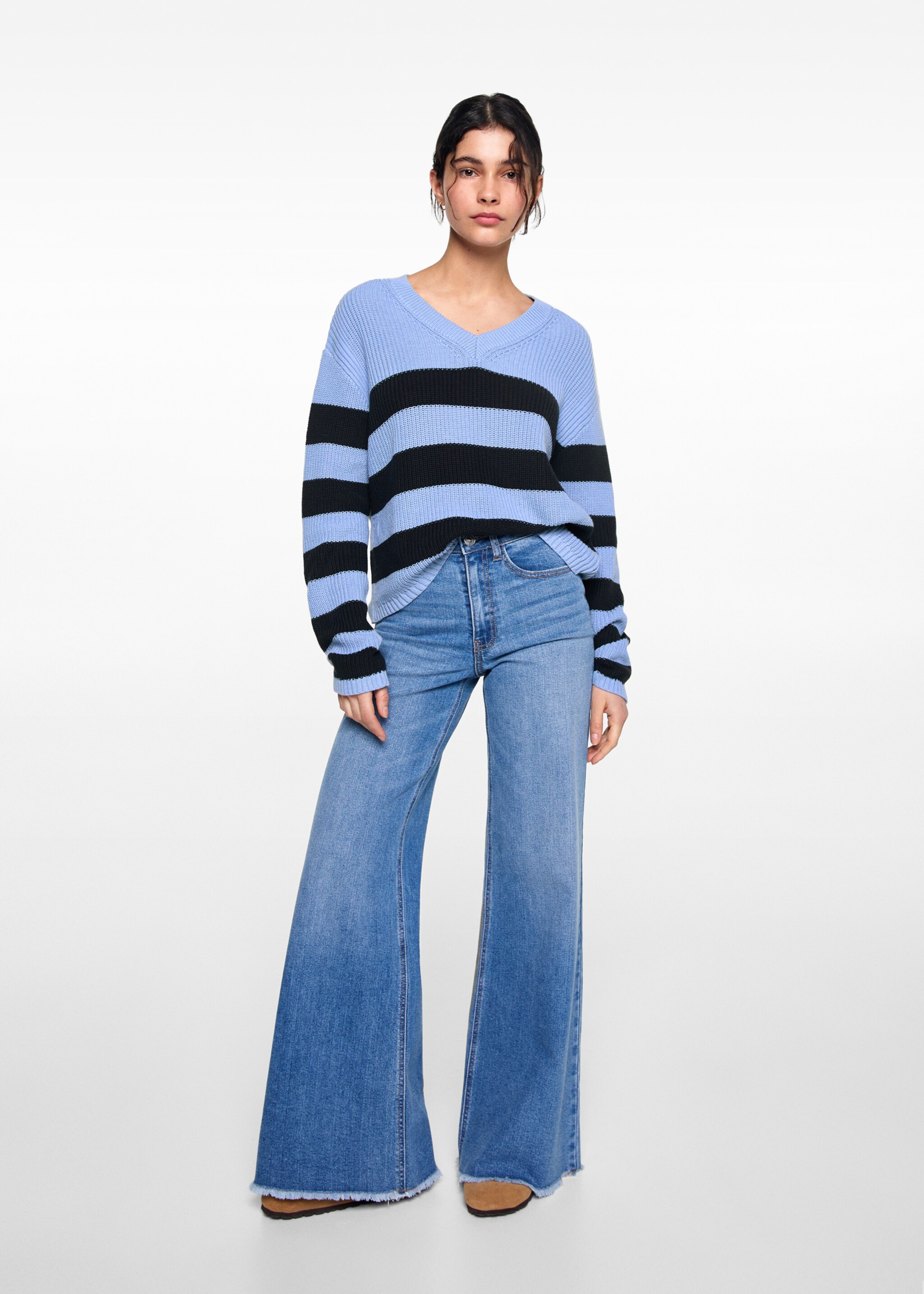 Striped sweater - General plane, Blue. Ref: 77062931-00.