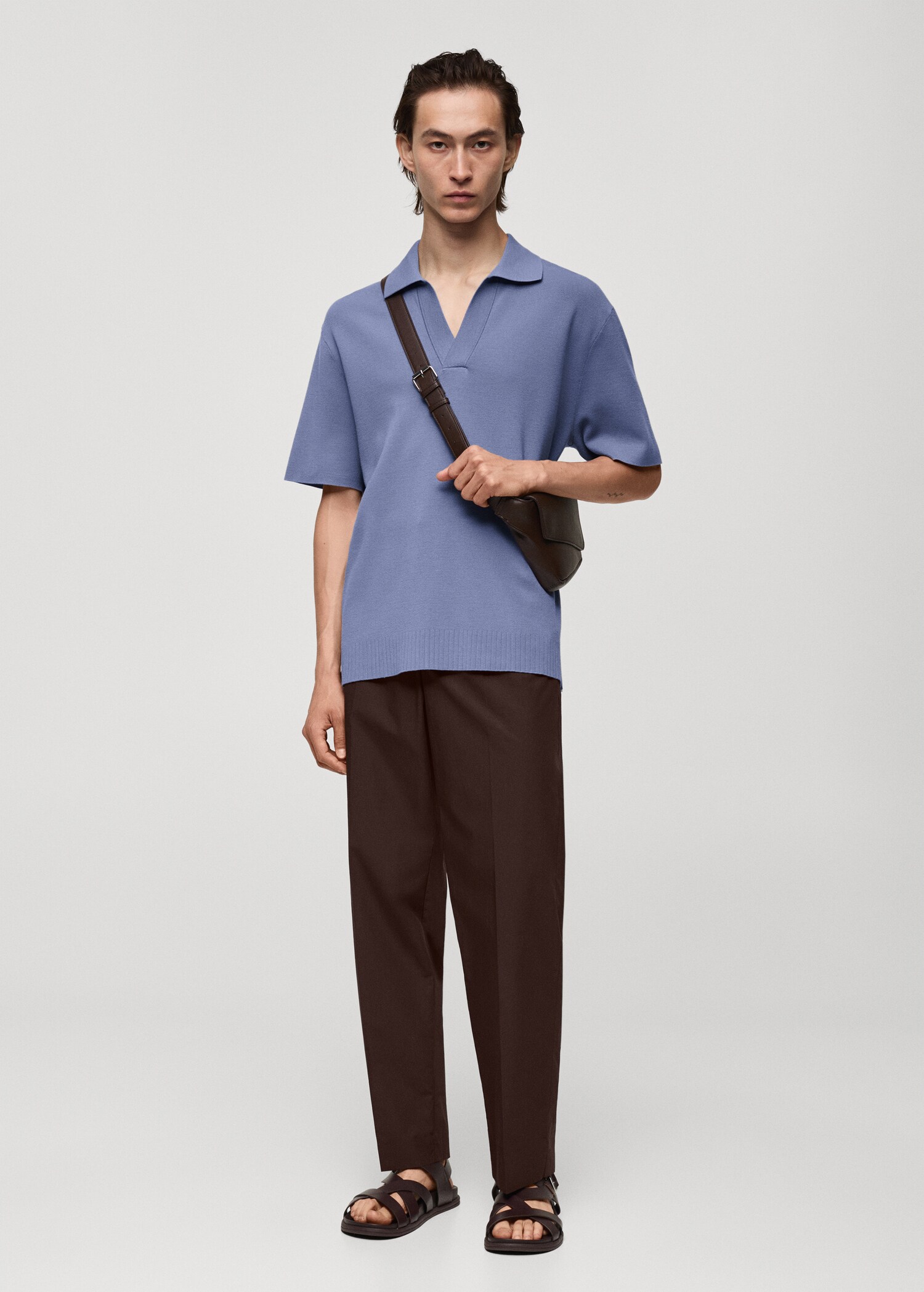 Regular fit hlače od 100 % pamuka - Opći prikaz