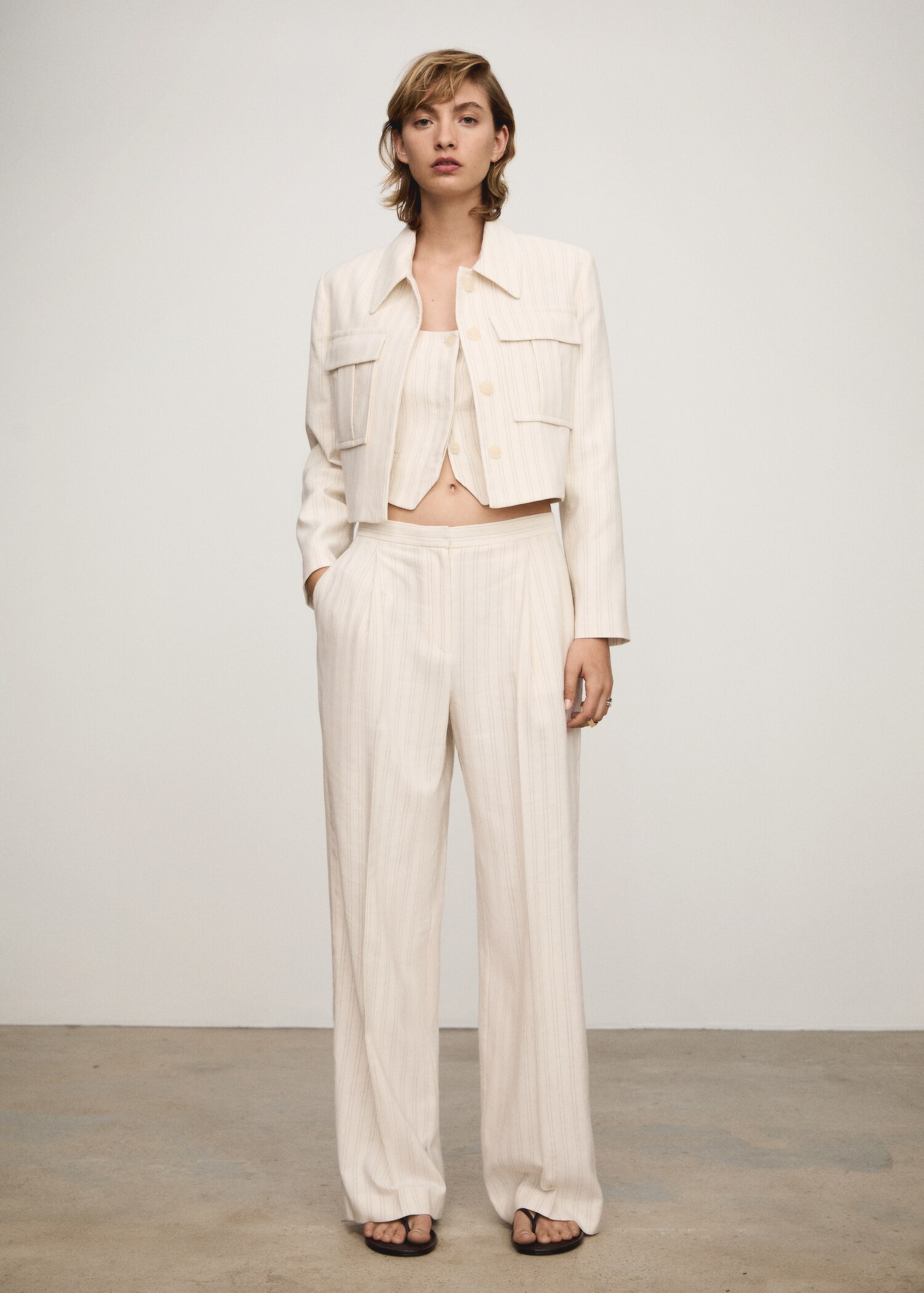 Pantaloni diritti righe - Piano generale