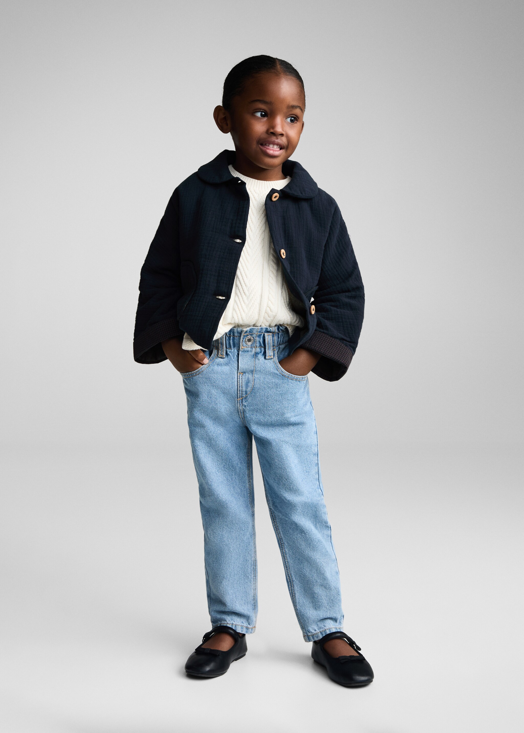 Cheesecloth jacket with pockets - General plane, Dark Navy. Ref: 77063291-00.