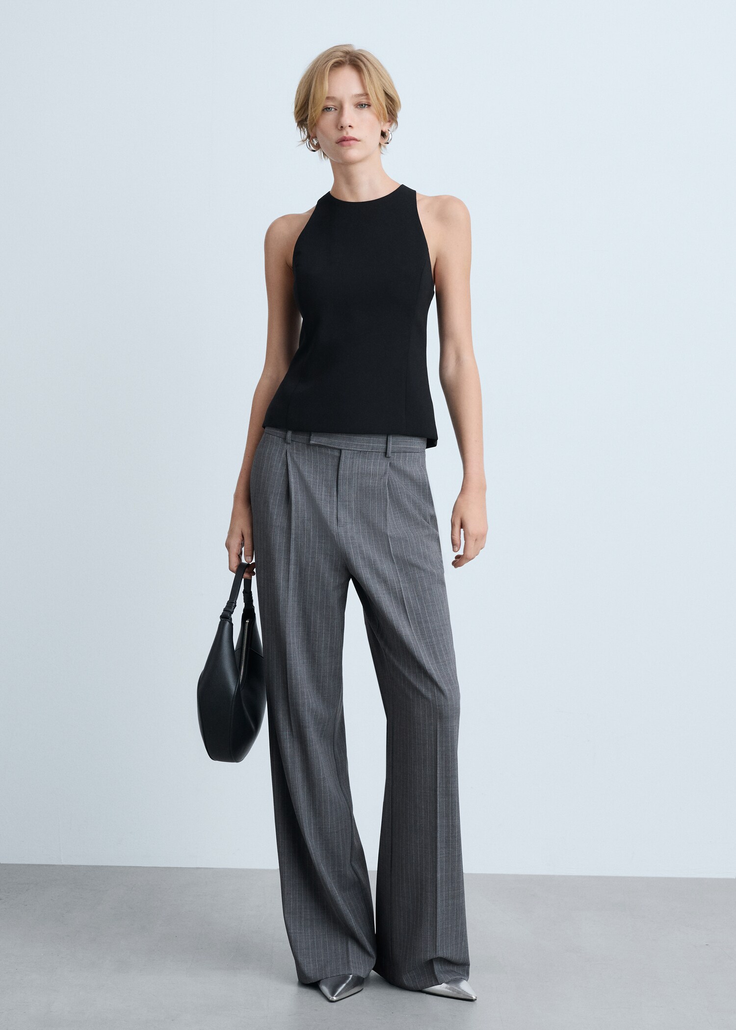 Crop top bretelles larges - Plan général