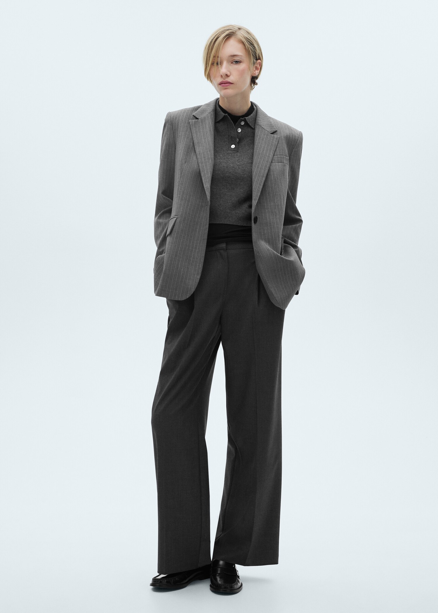 Pantalon pinces wideleg - Plan général