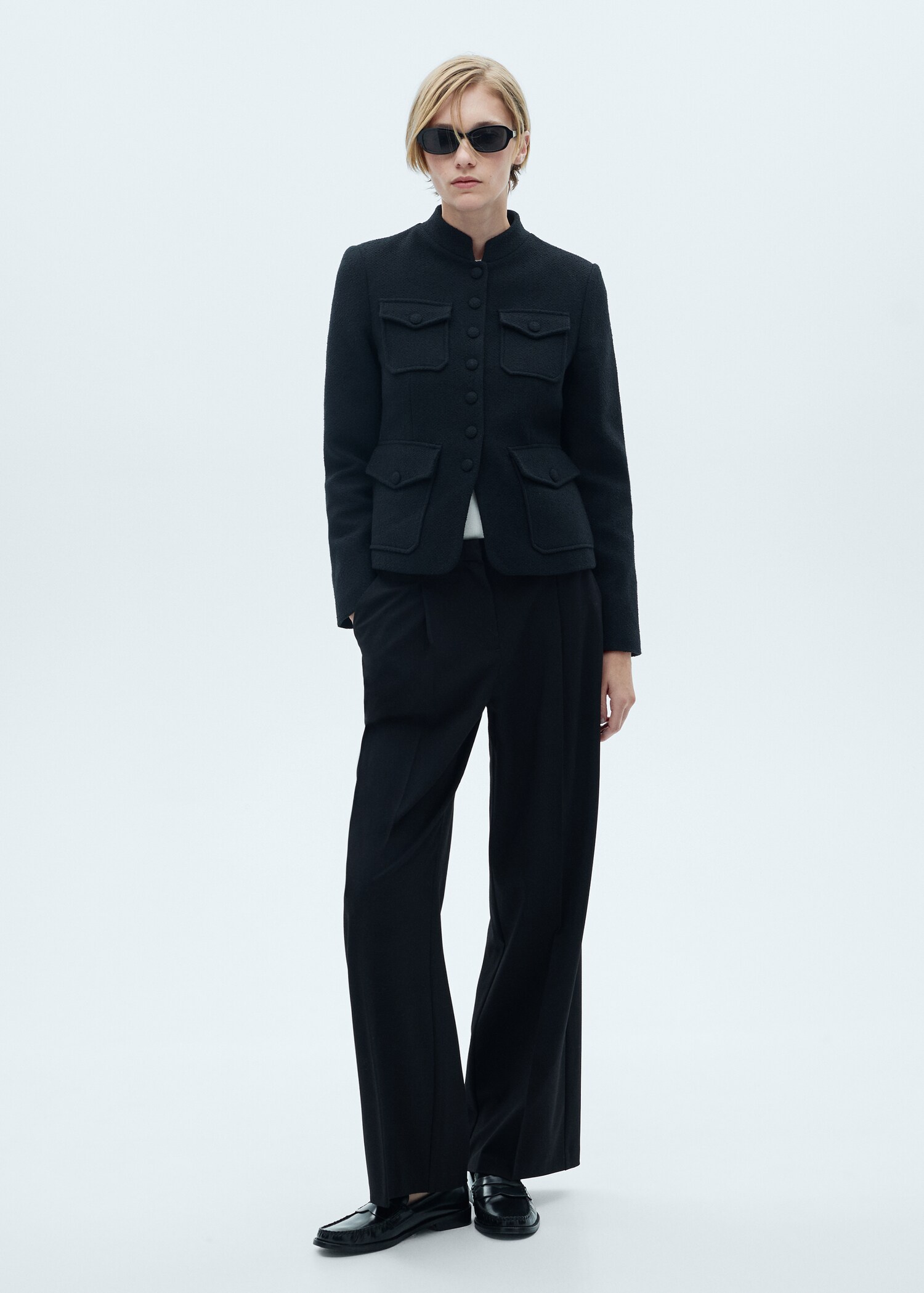 Pantalon pinces wideleg - Plan général