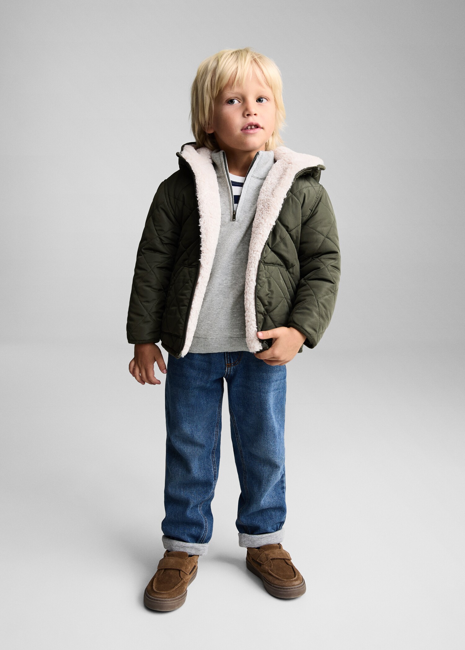 Pullover mit Zip-Kragen - Allgemeine Ansicht