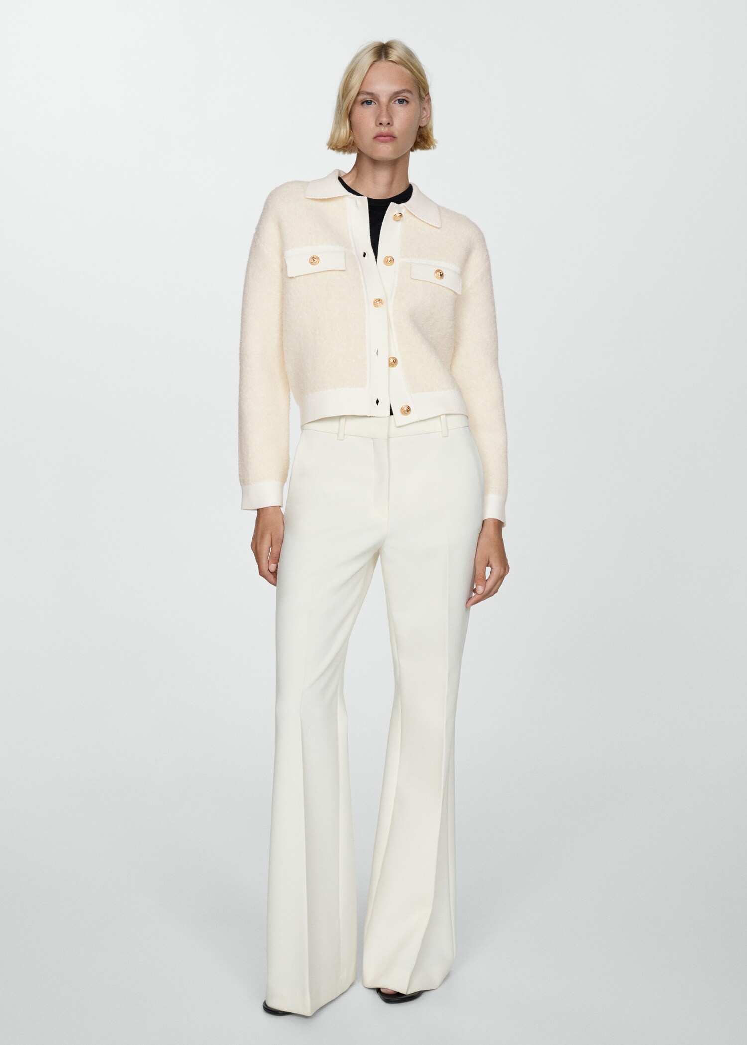 Chaqueta punto botones - Plano general