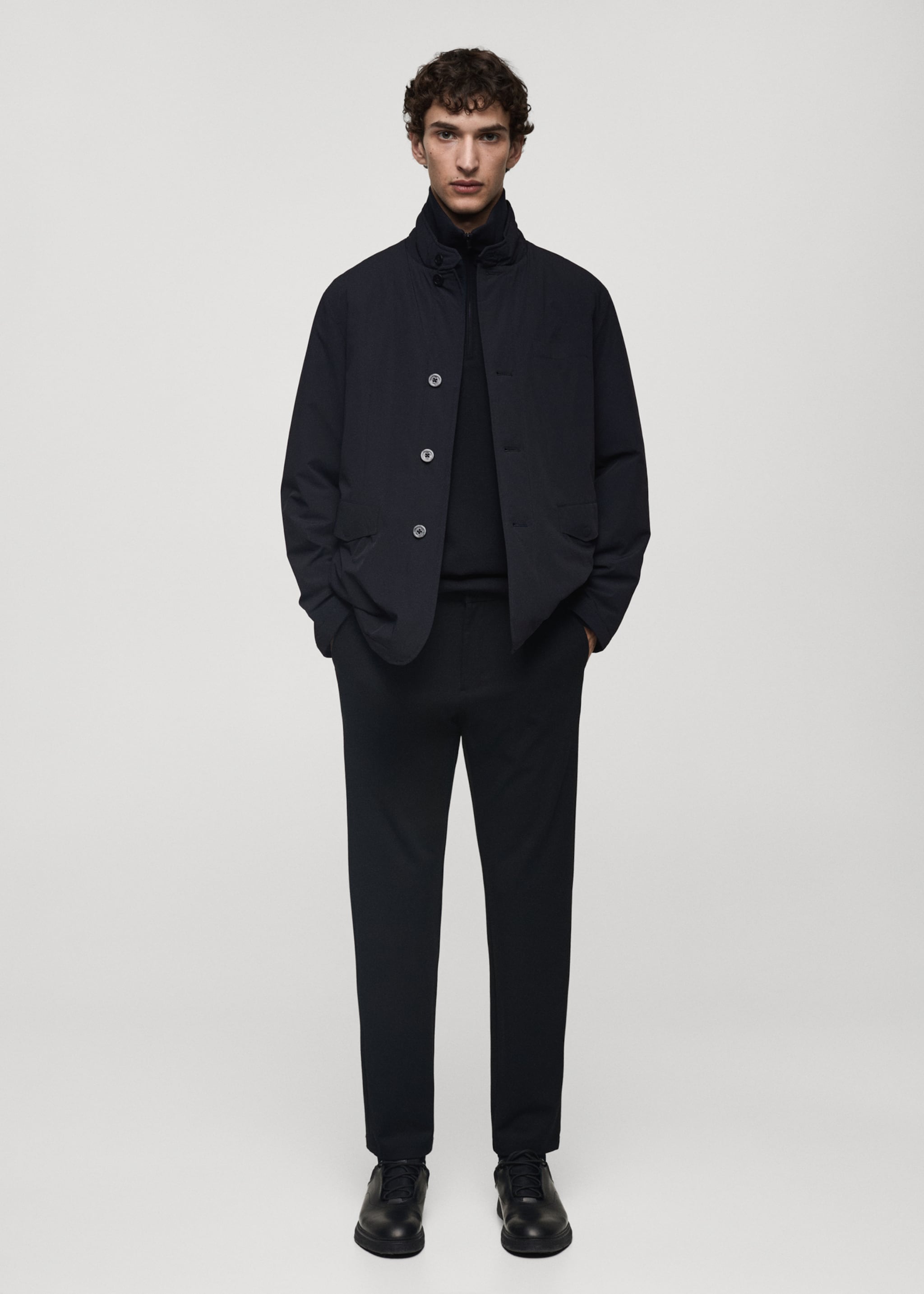Waterproof jacket with Thermore® padding - General plane, Dark Navy. Ref: 77065960-00.