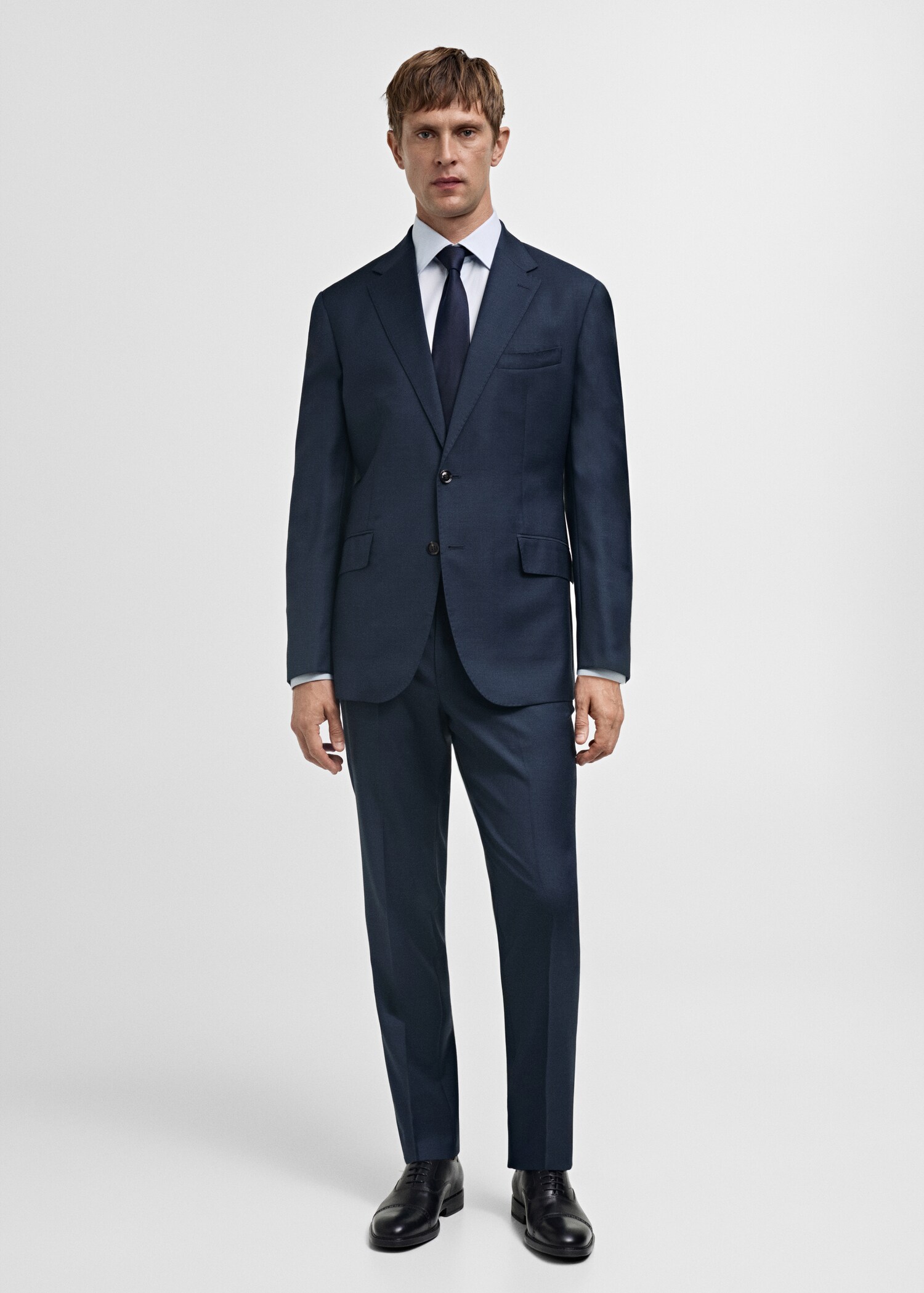 Slim fit cotton suit shirt - General plane