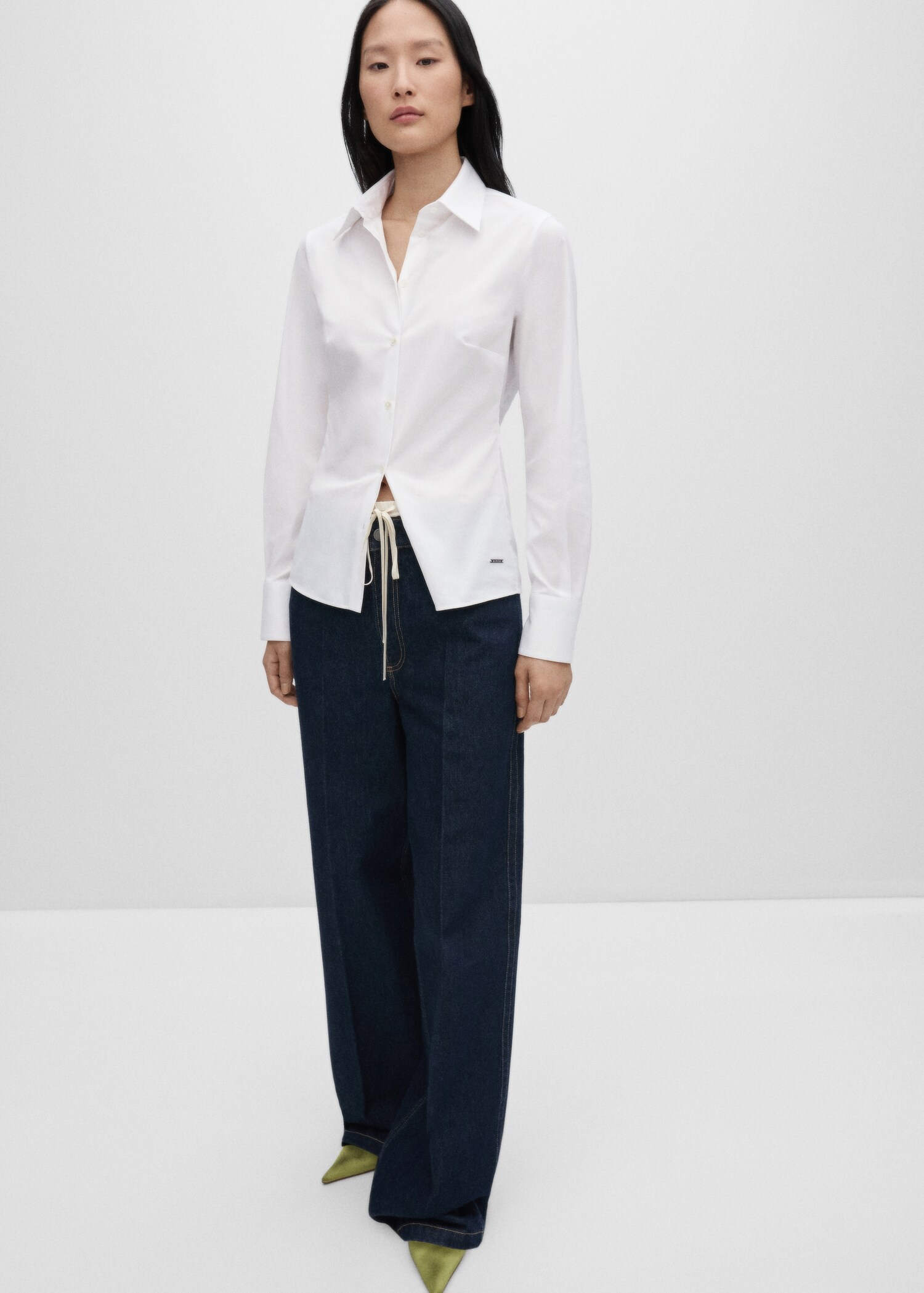 Slim-fit poplin shirt - General plane