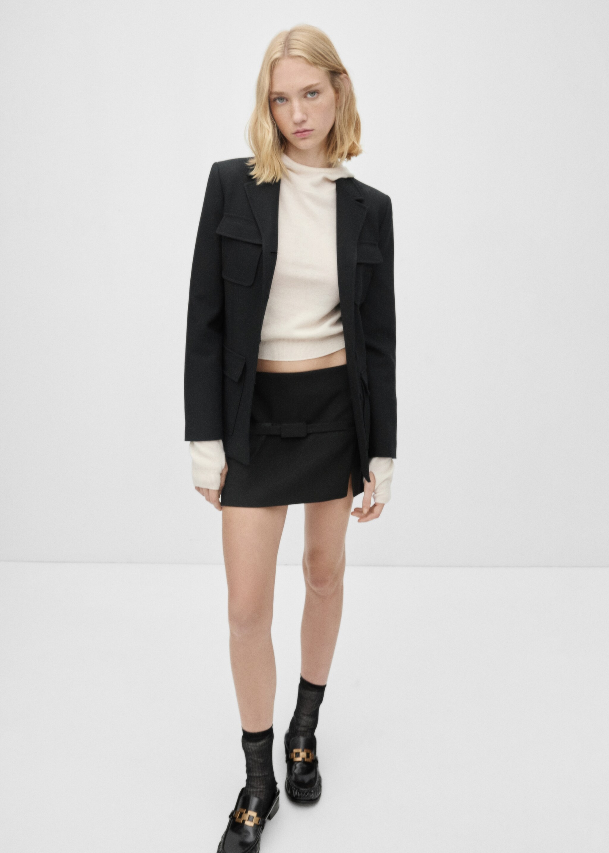 Mini skirt belt slit - General plane