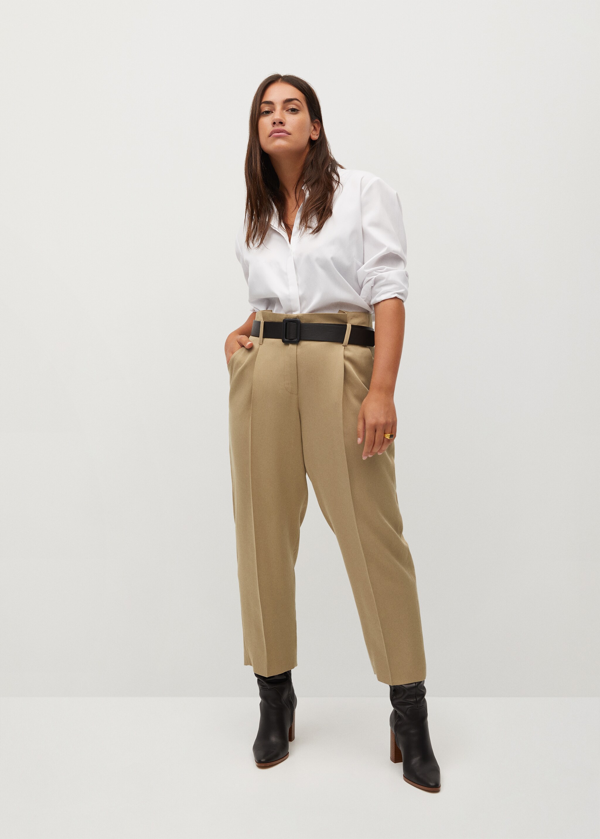 Pantalon tapered-fit crop - Plan général