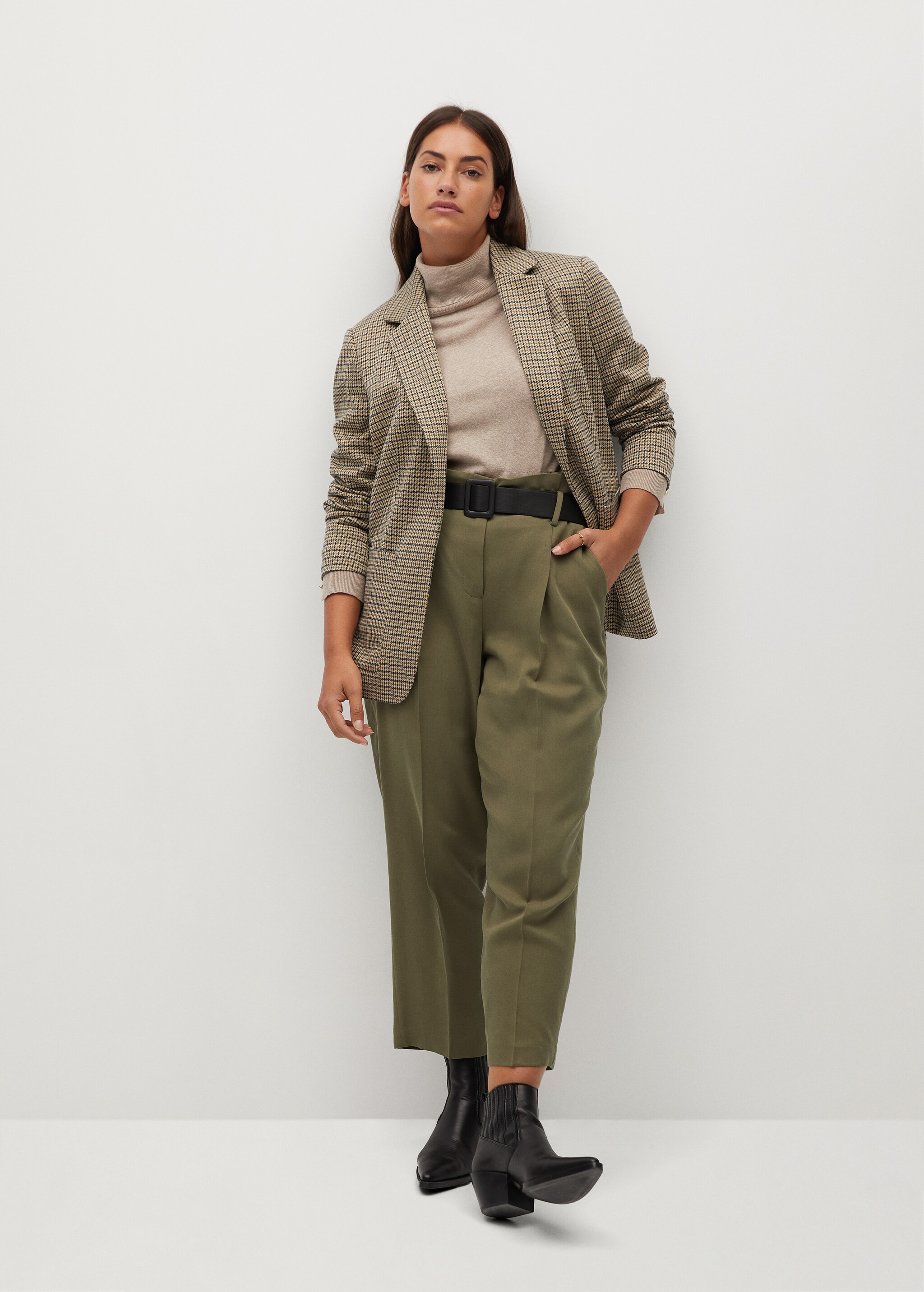 Pantalon tapered-fit crop - Plan général