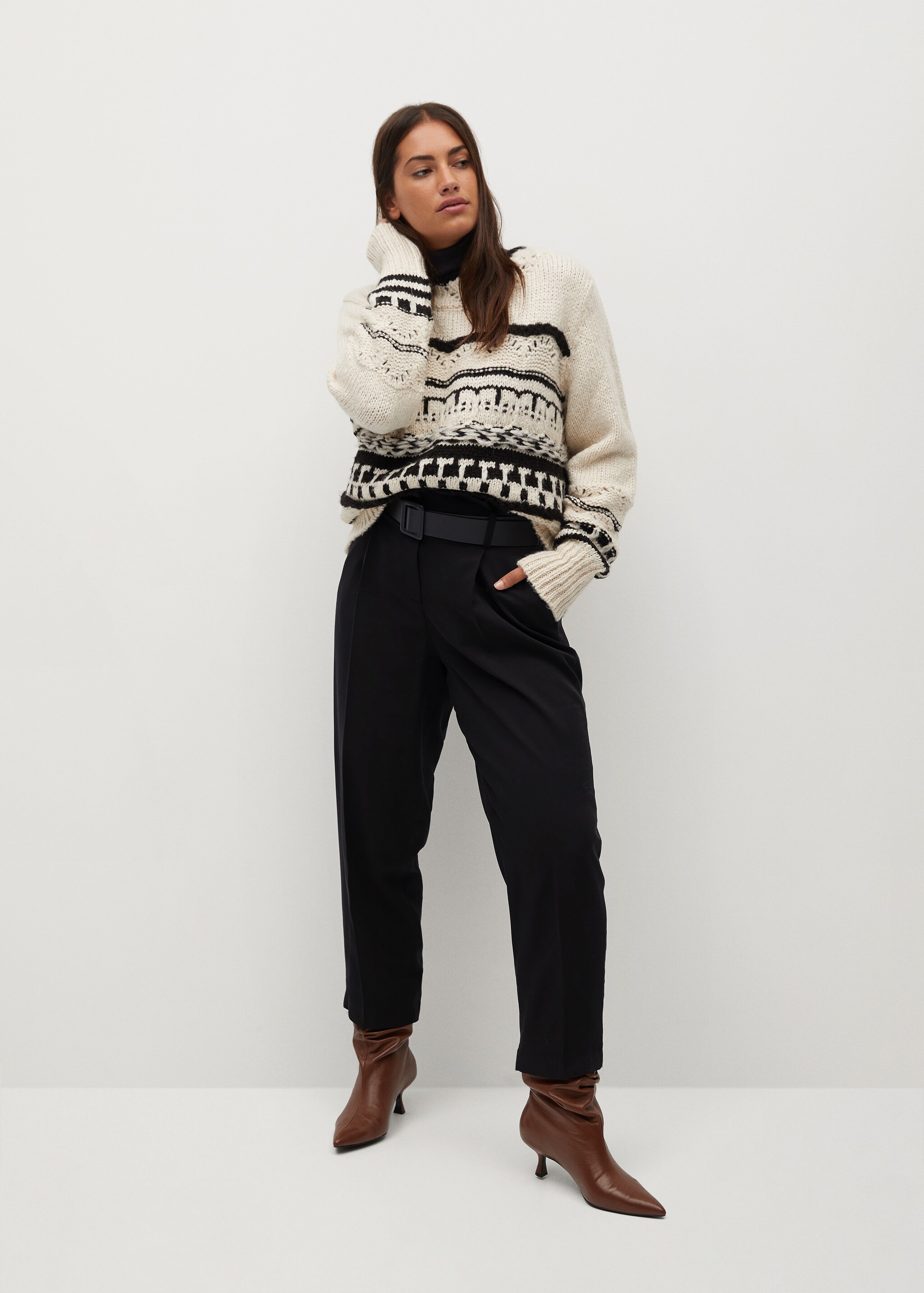 Pantalon tapered-fit crop - Plan général