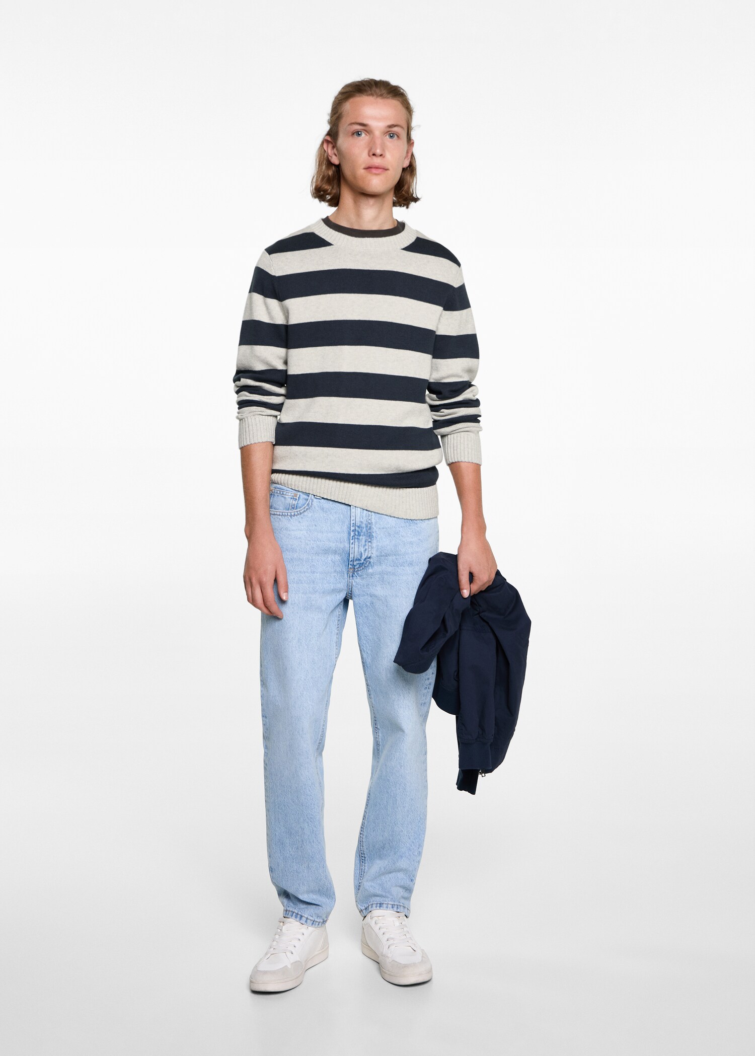 Knit striped sweater - General plane