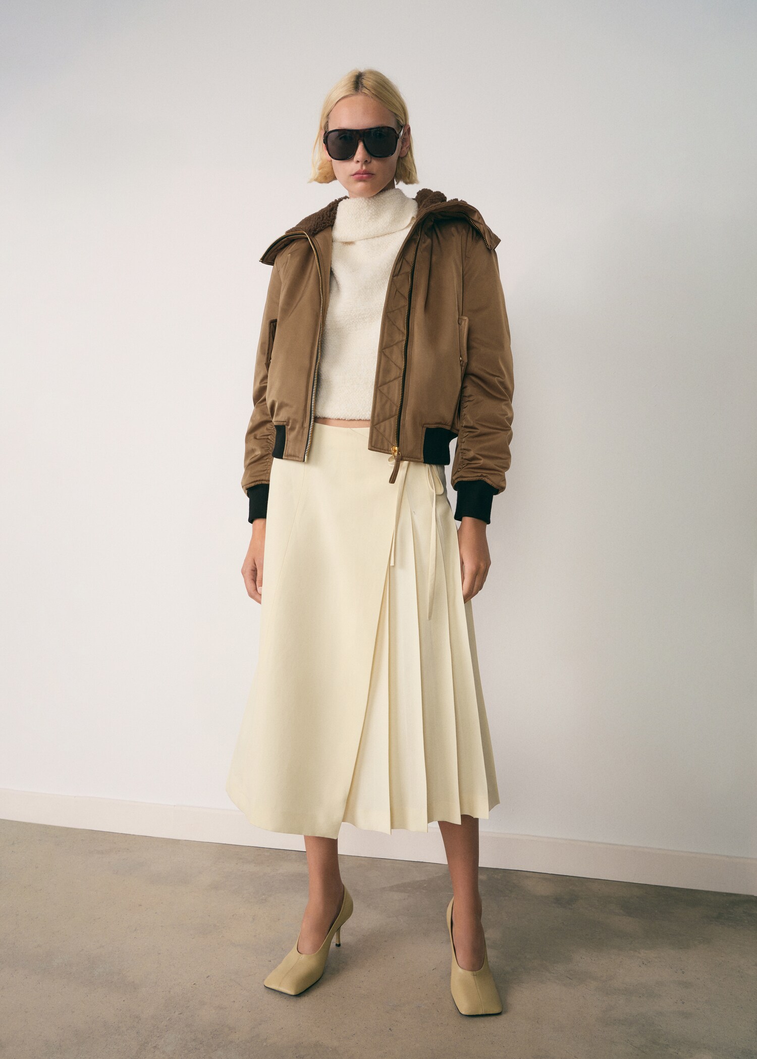 Bomber jacket with fleece lining - General plane