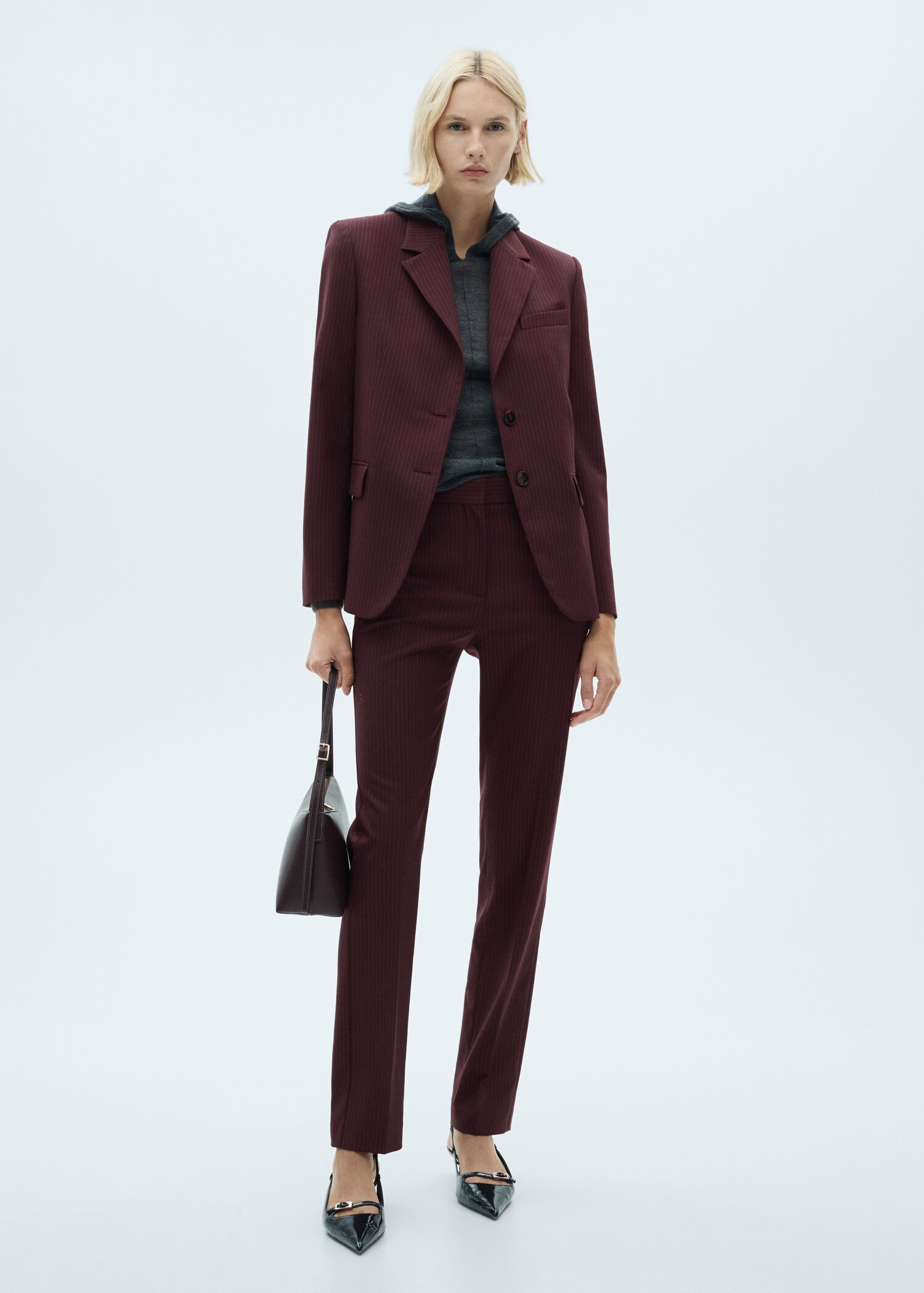 Pinstripe suit trousers - General plane