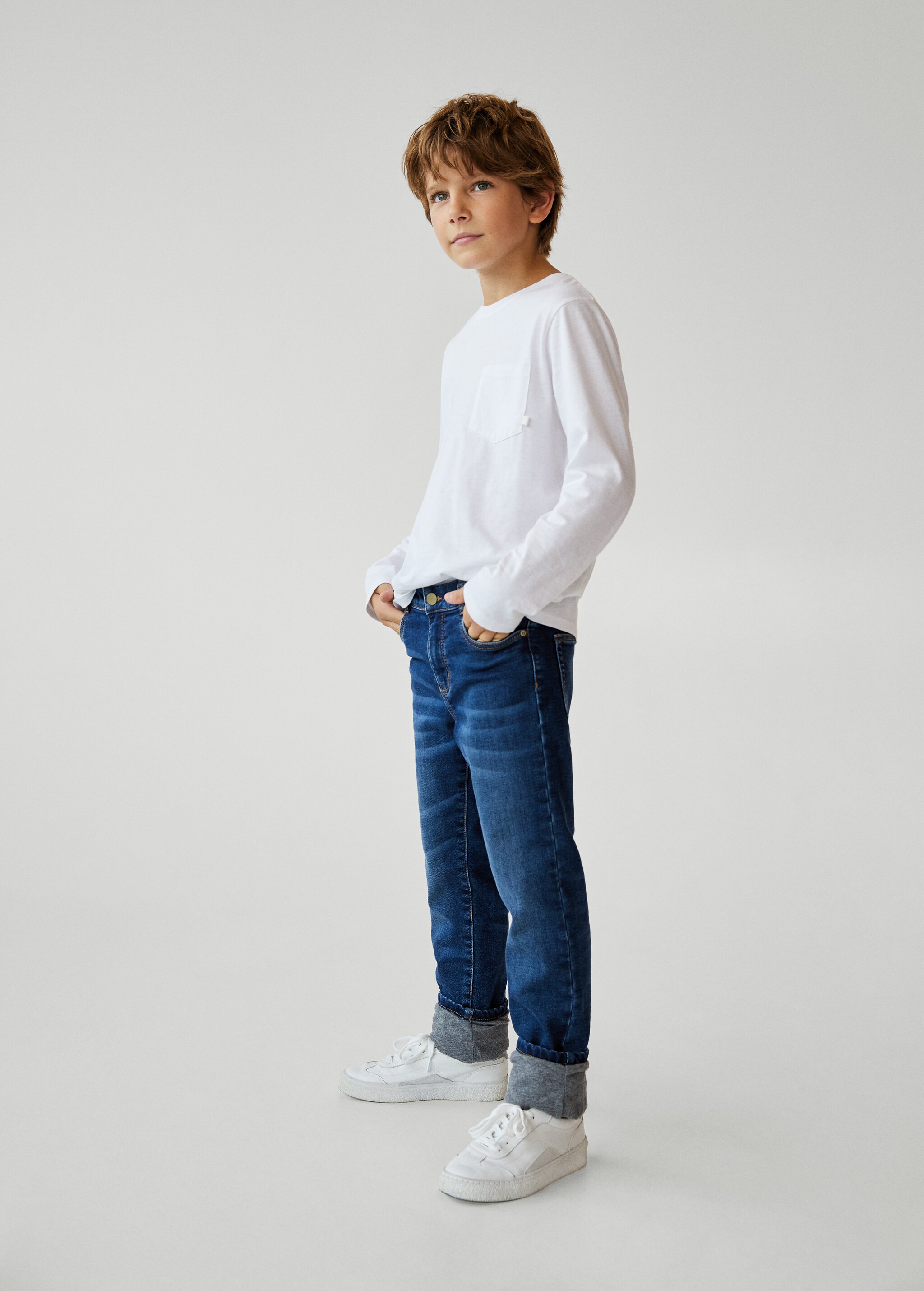 Comfy jeans with printed lining - General plane