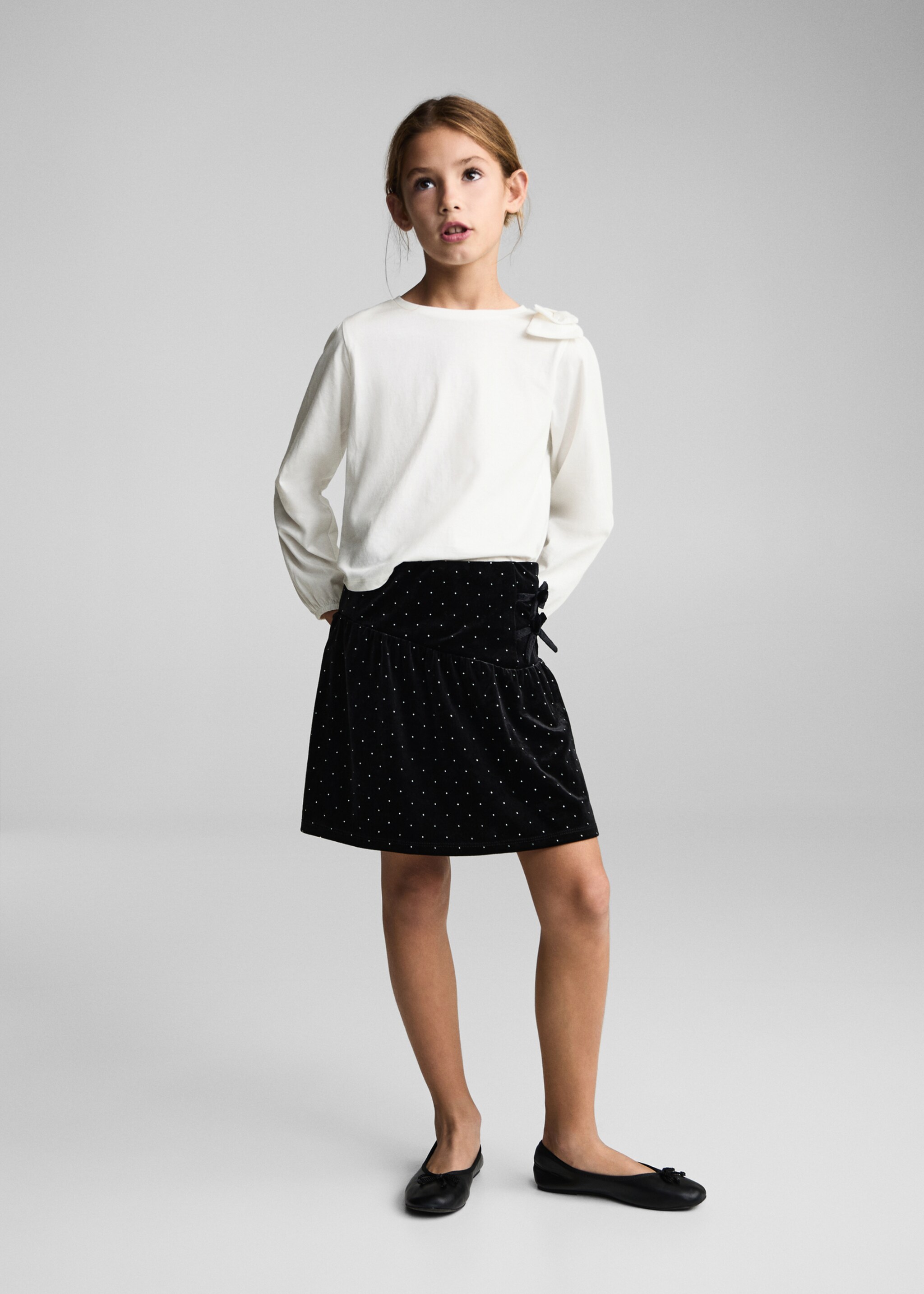 Bow cotton T-shirt - General plane, Off White. Ref: 77069231-00.