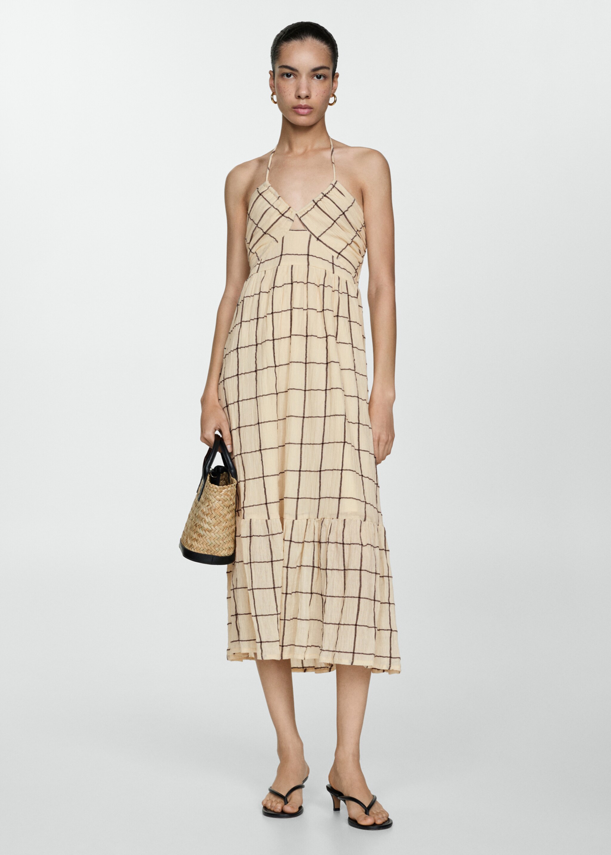 Printed strap dress - General plane