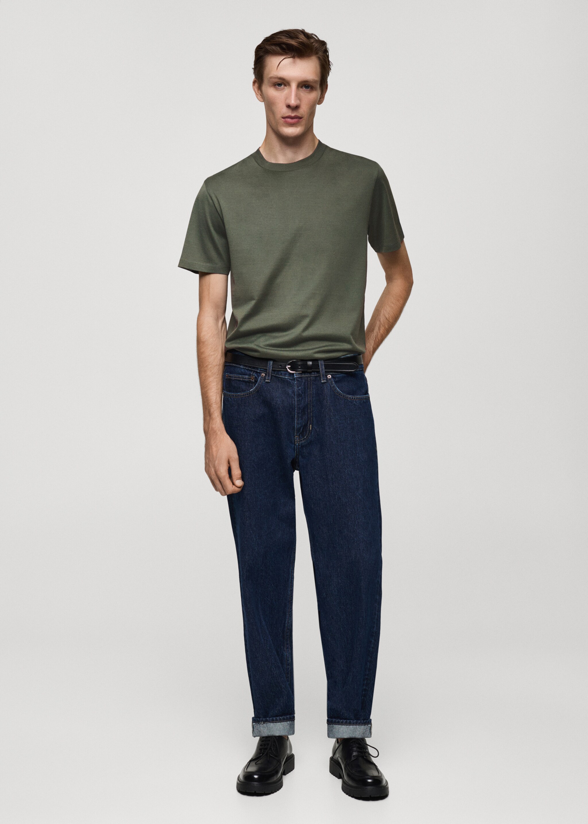 T-shirt slim-fit 100 % coton - Plan général