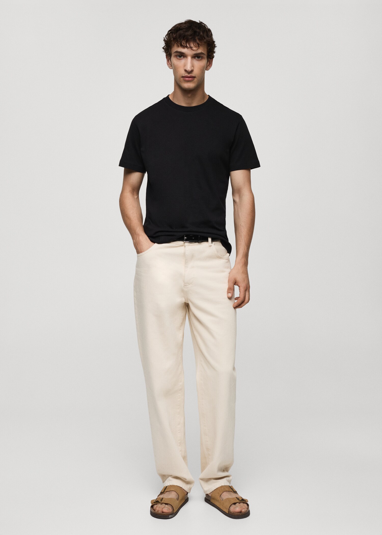 Μπλούζα βαμβάκι slim fit - Γενικό πλάνο