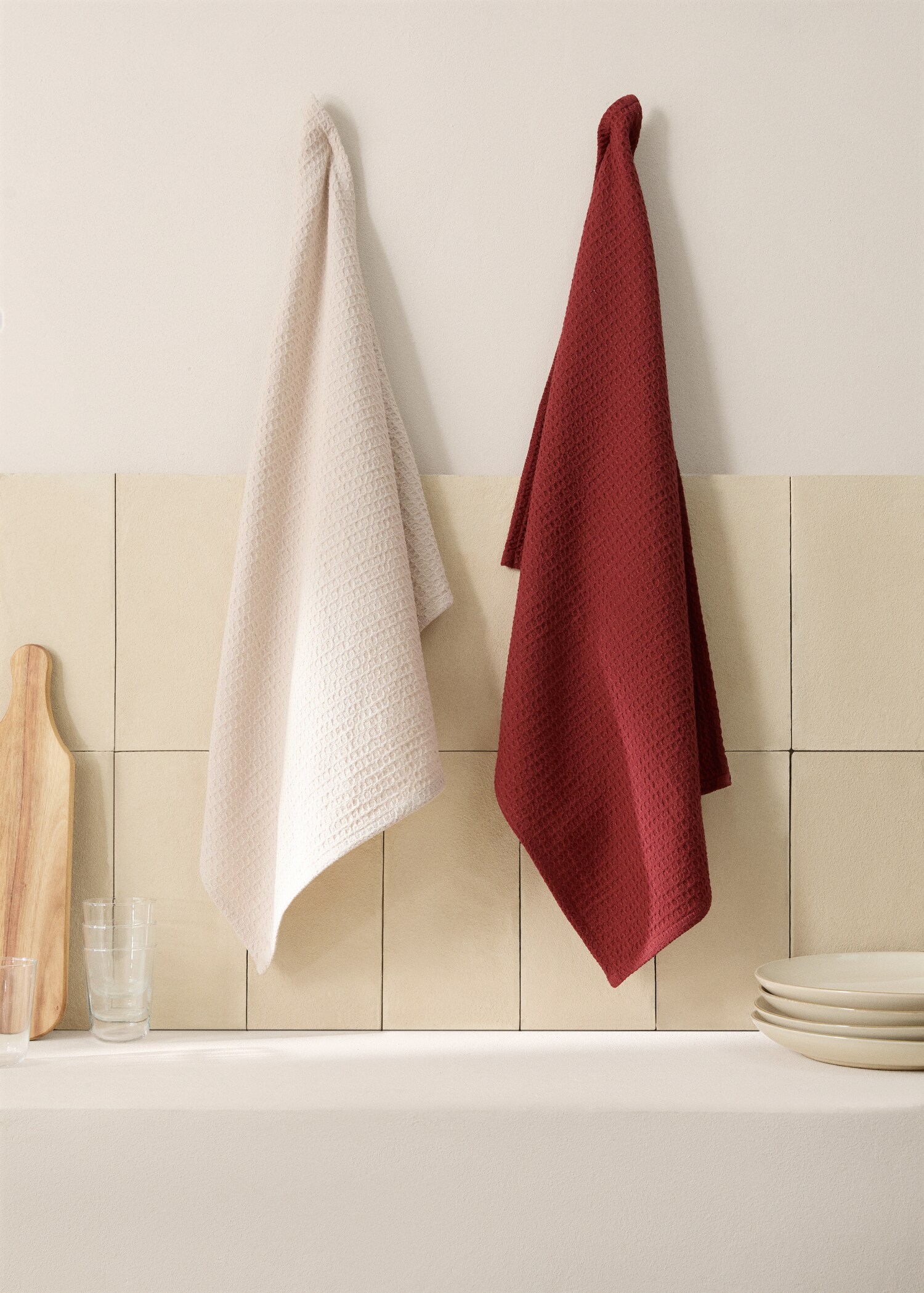 Texturiertes Küchentuch aus Baumwolle - Allgemeine Ansicht