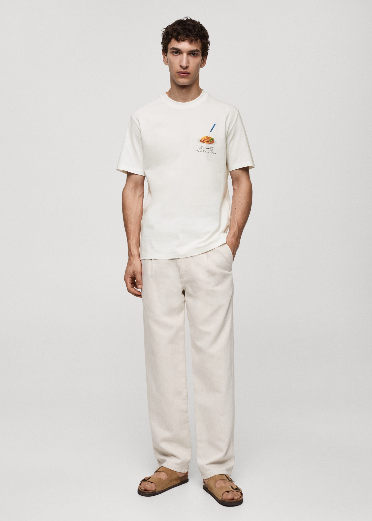 T-shirt 100 % coton imprimé - Plan général