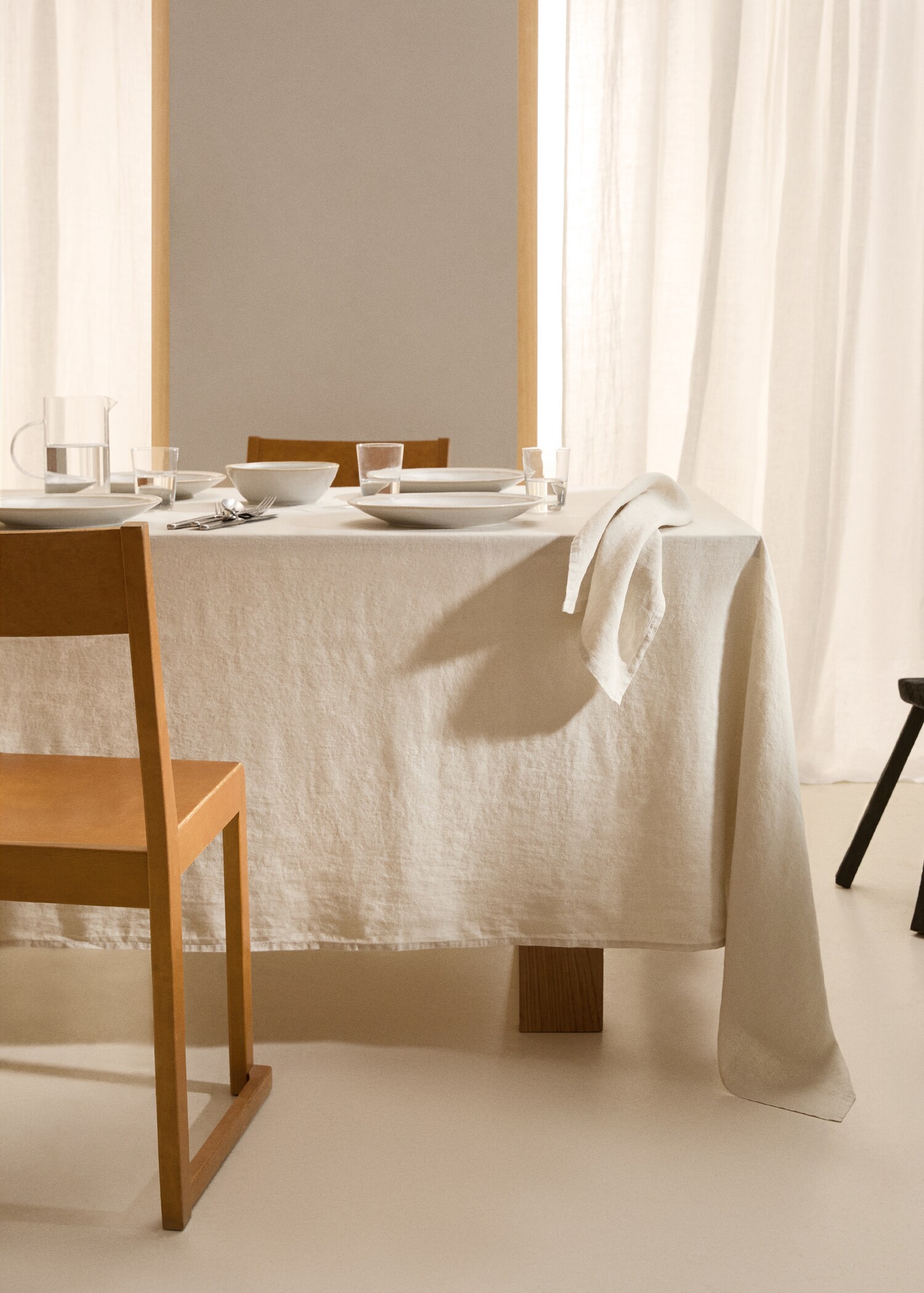 100% linen tablecloth 170x250cm - General plane