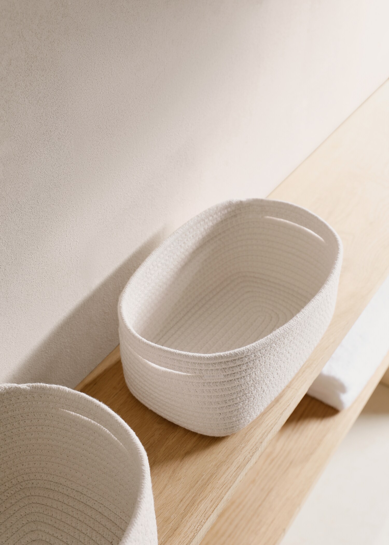 Medium cotton storage basket - General plane