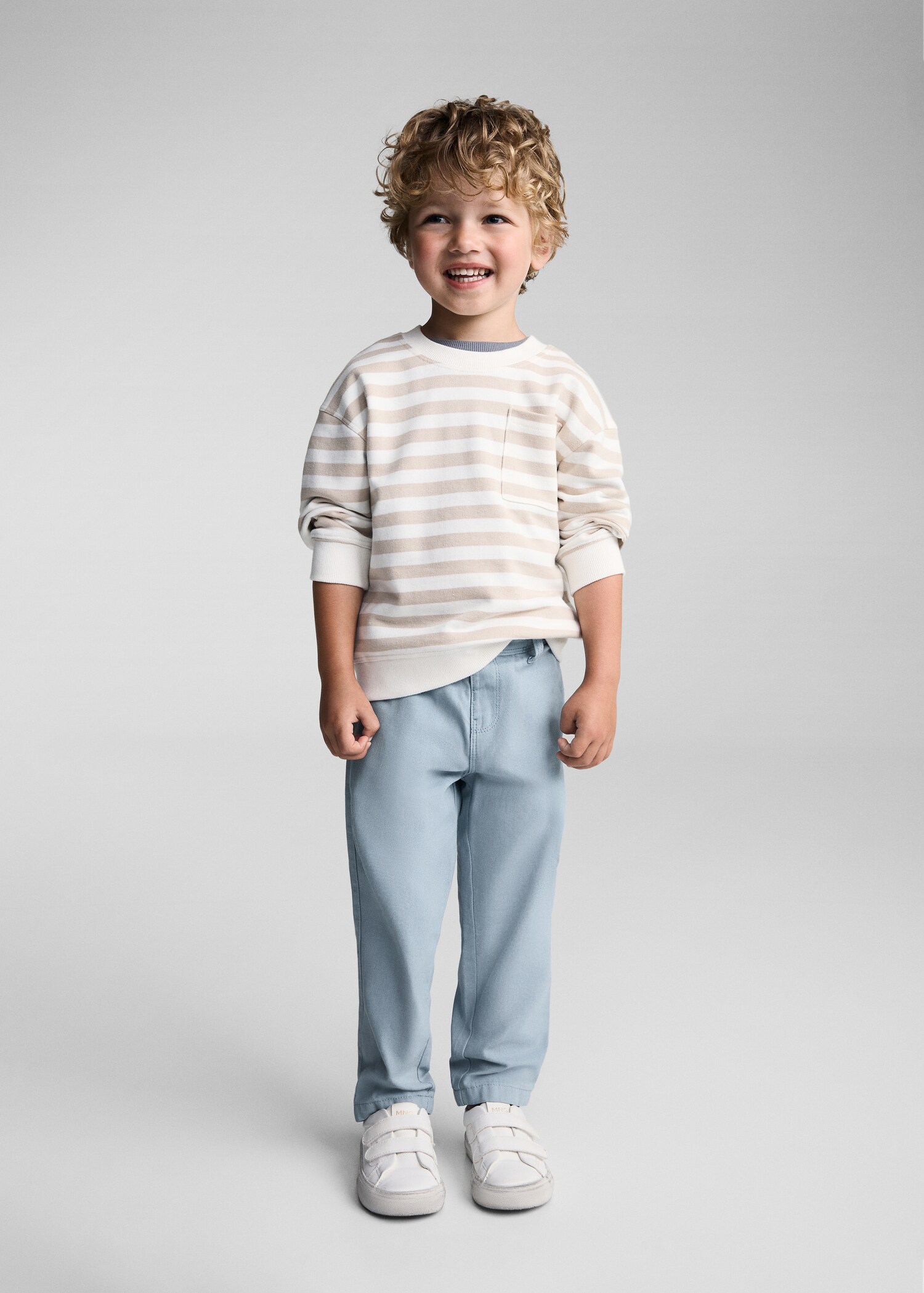 Straight-fit cotton pants - General plane