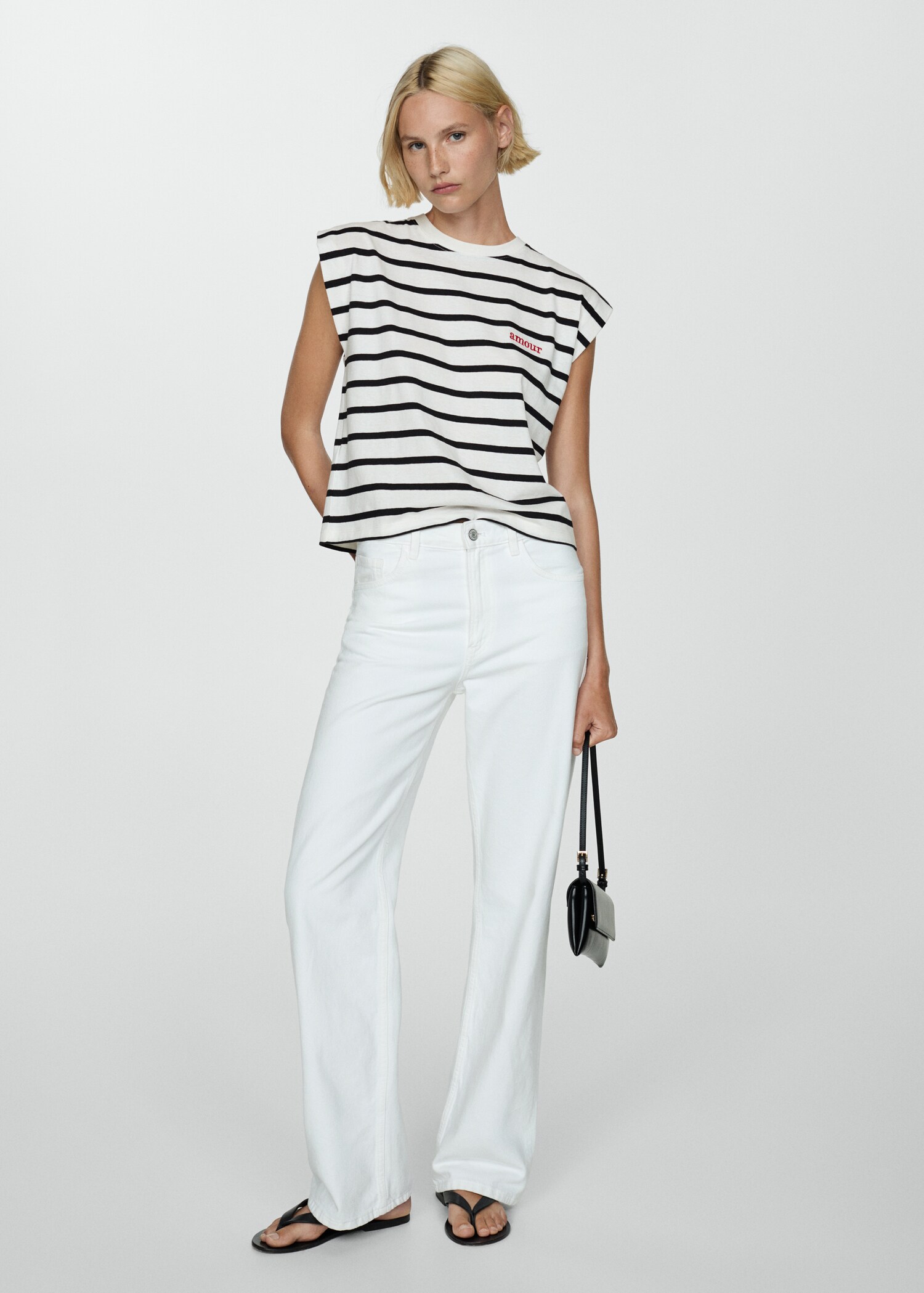 Camiseta algodón rayas - Plano general