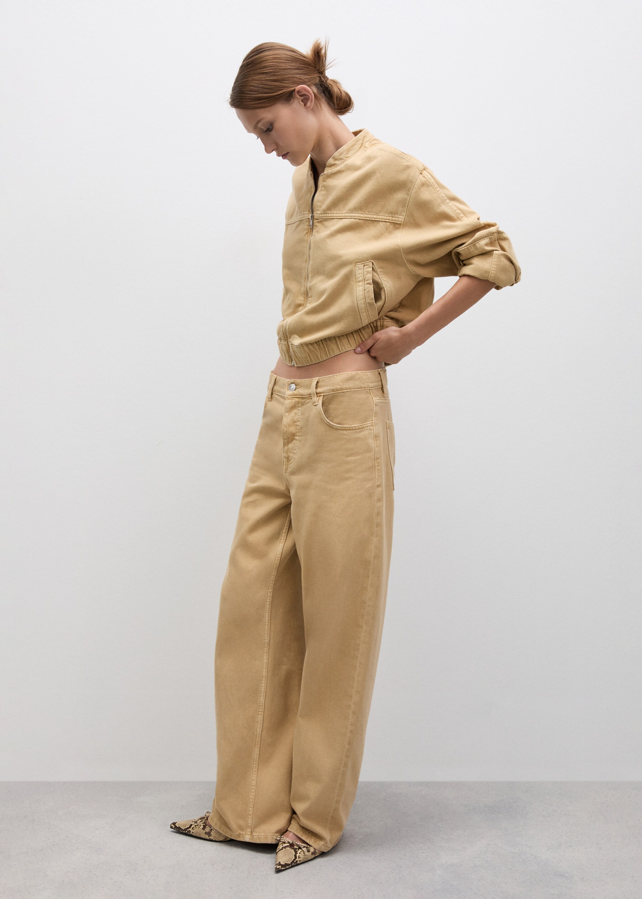 Wideleg loose low-rise jeans - Overzichtstekening