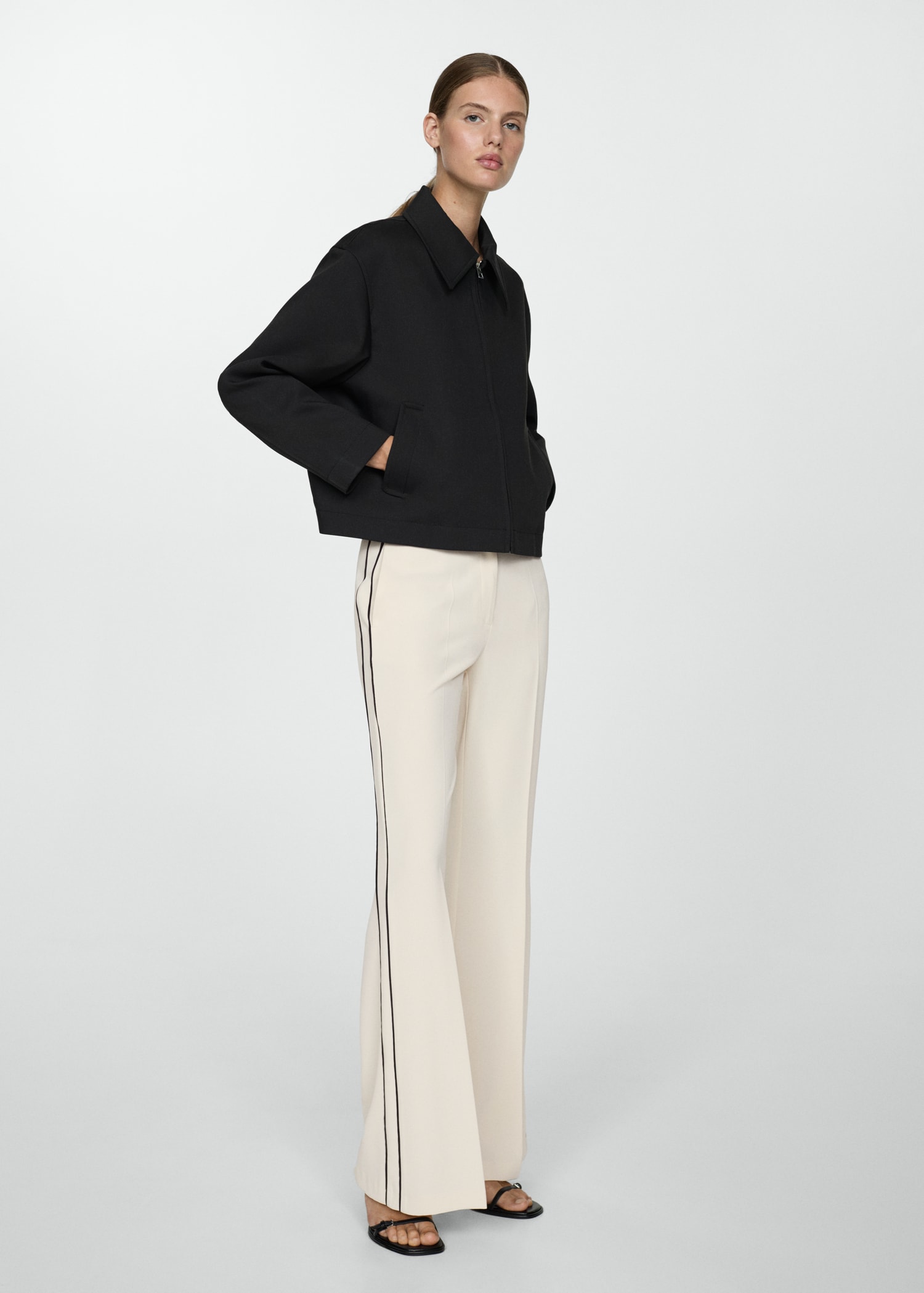 Celio Veste Jacket Chemise Homme Celio Blouson Aspect Lainage Col