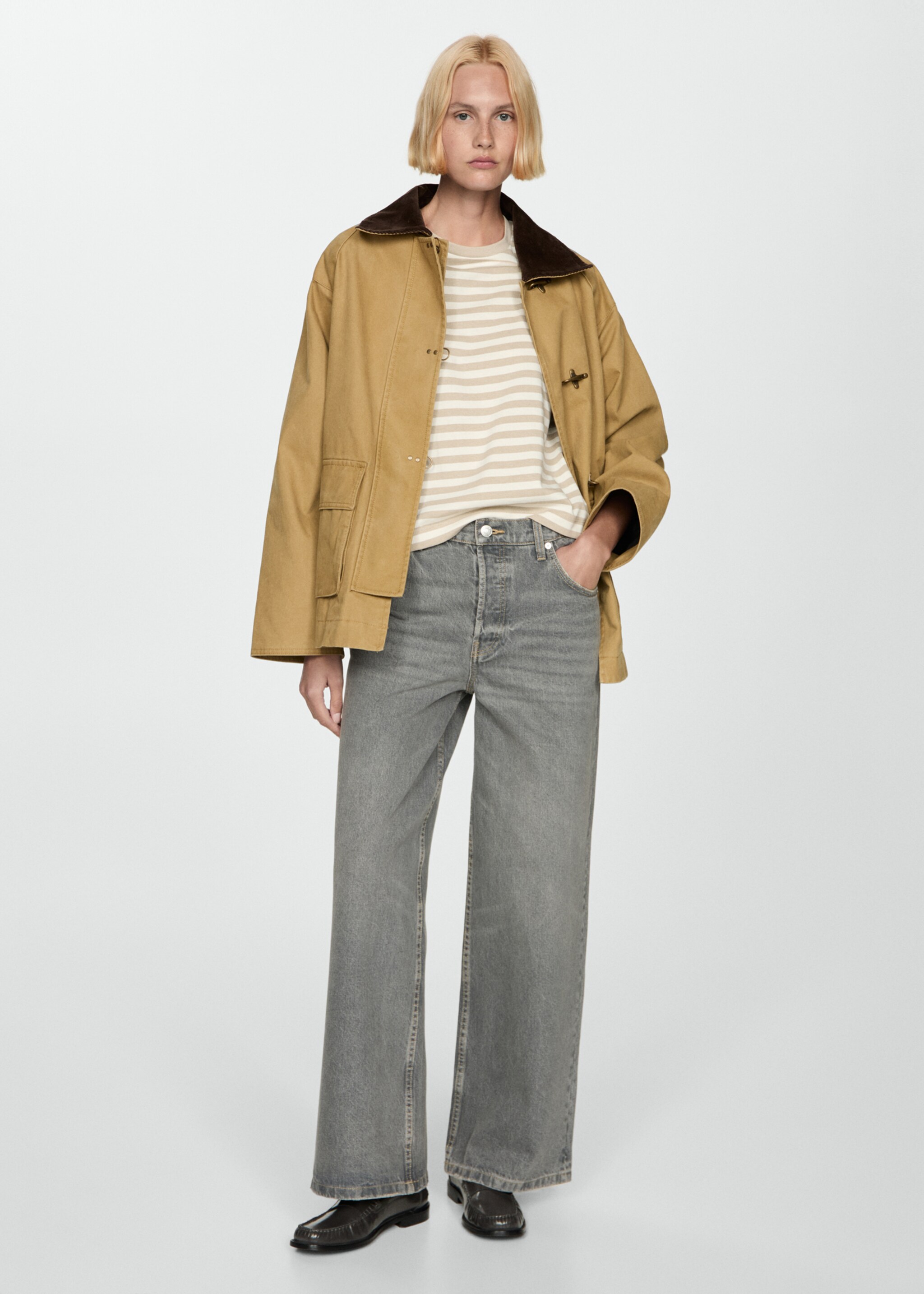 Striped cotton T-shirt - General plane, Beige. Ref: 77074031-00.