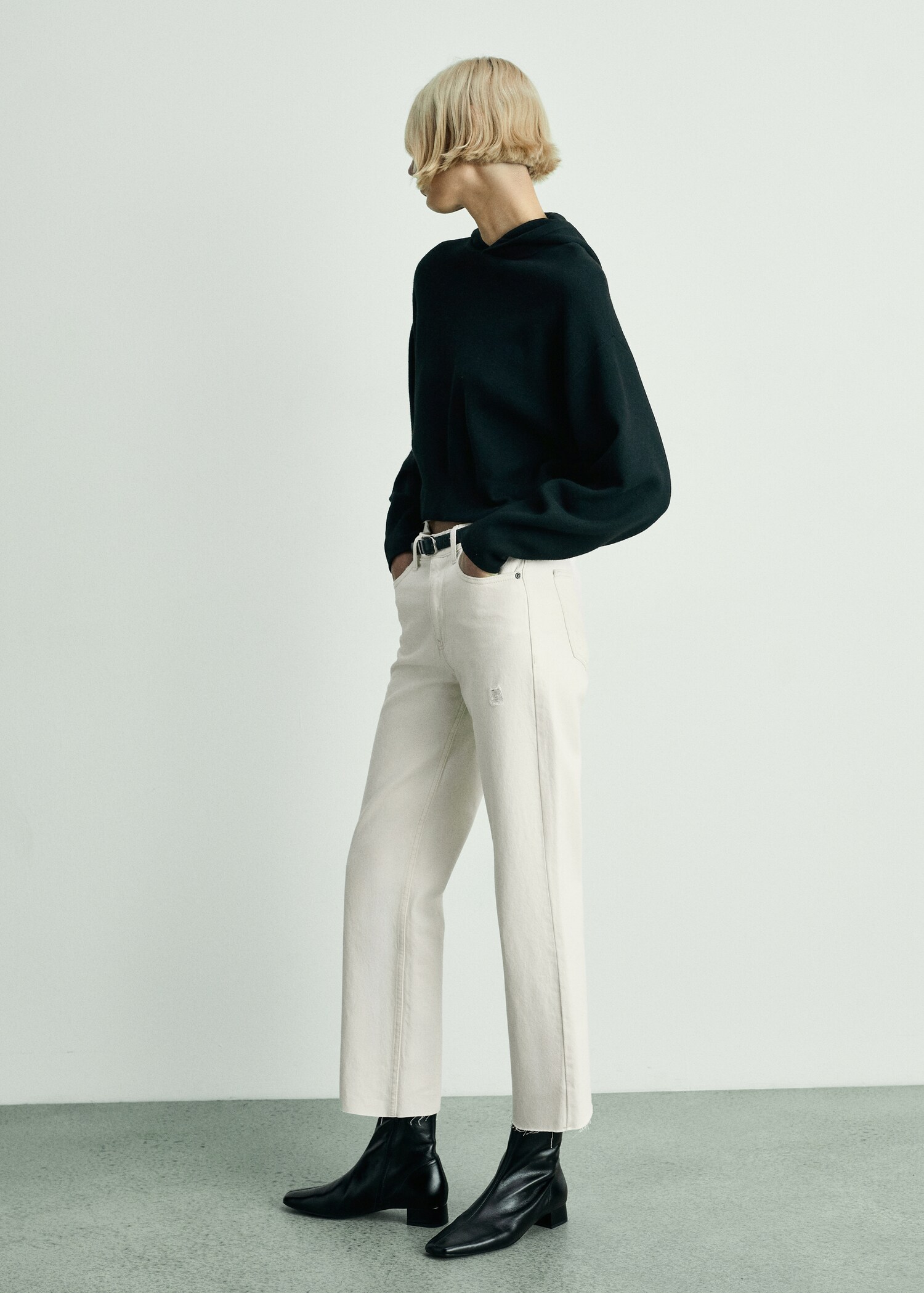 Blanca straight-fit cropped jeans - General plane