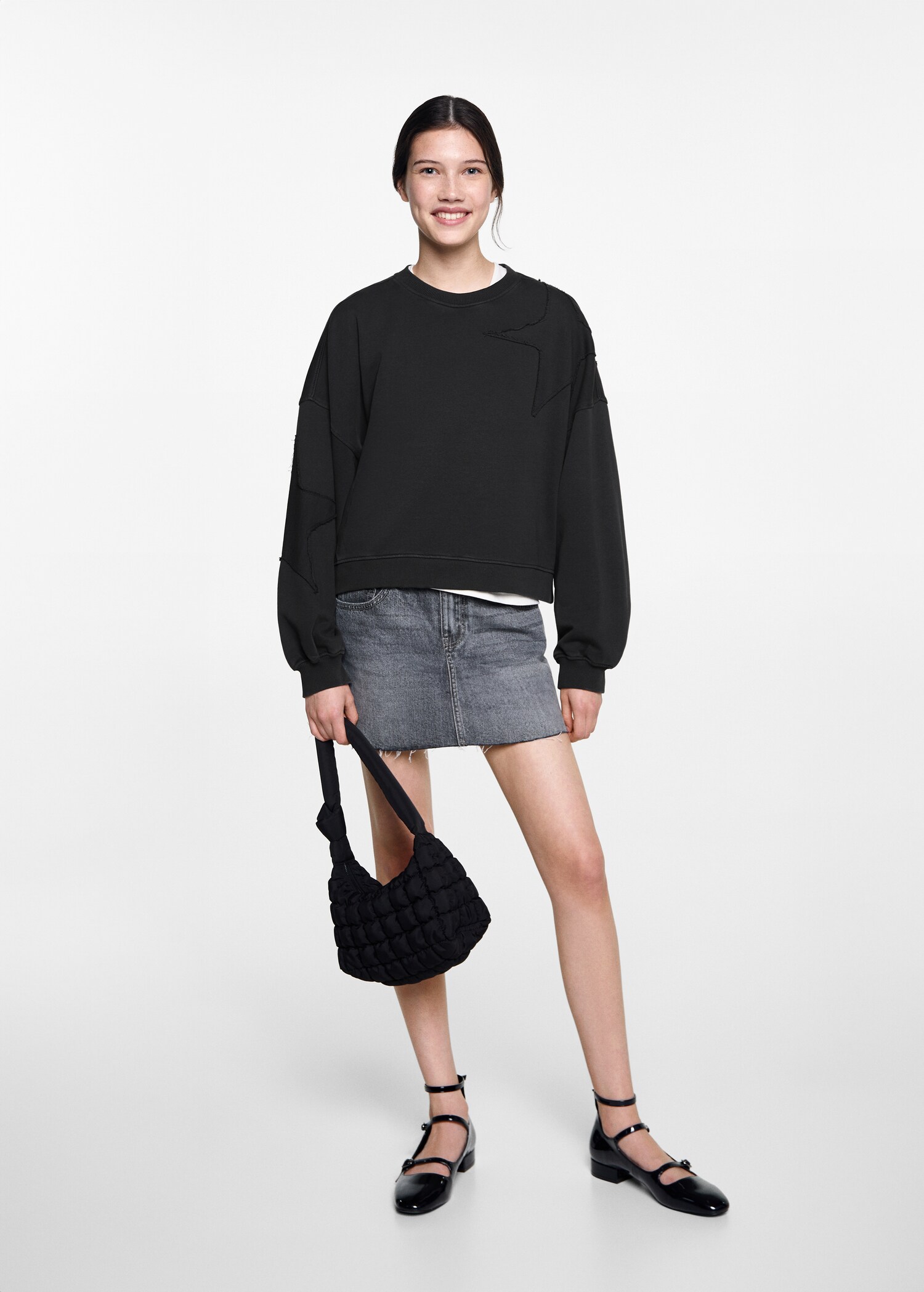 Embroidered stars sweatshirt - General plane