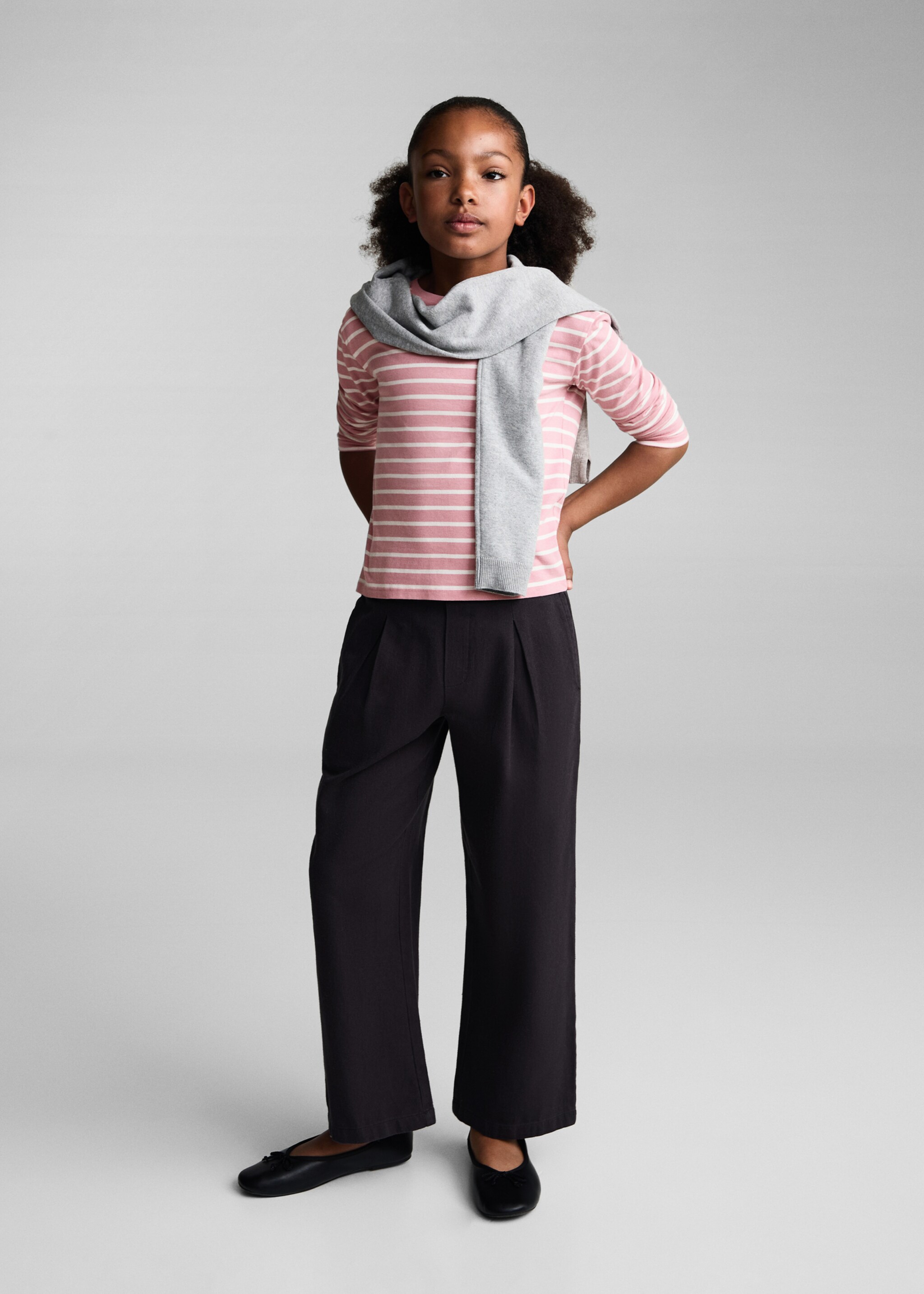 T-shirt coton à rayures - Plan général