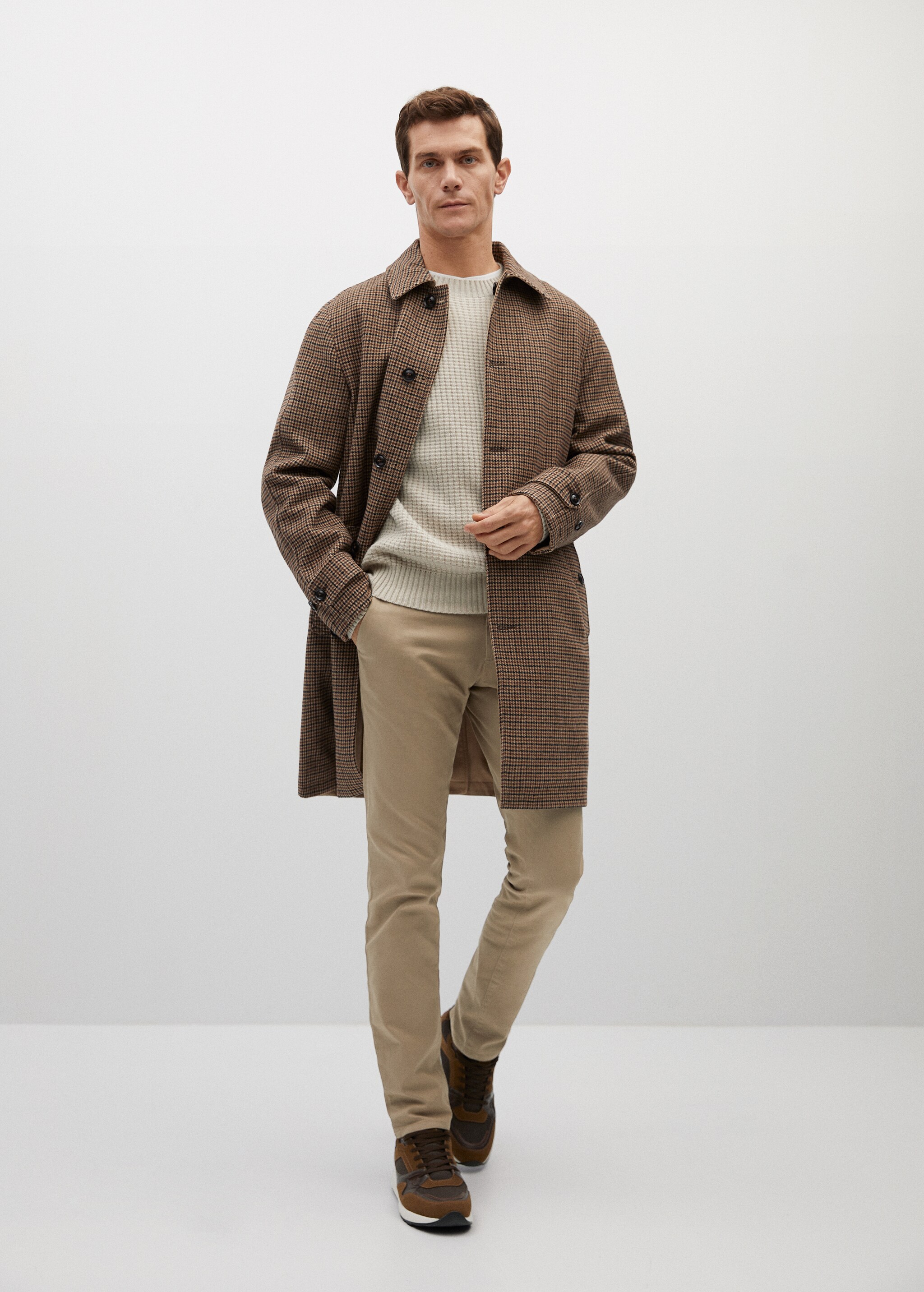 Super slim-fit suit blazer in stretch fabric - General plane