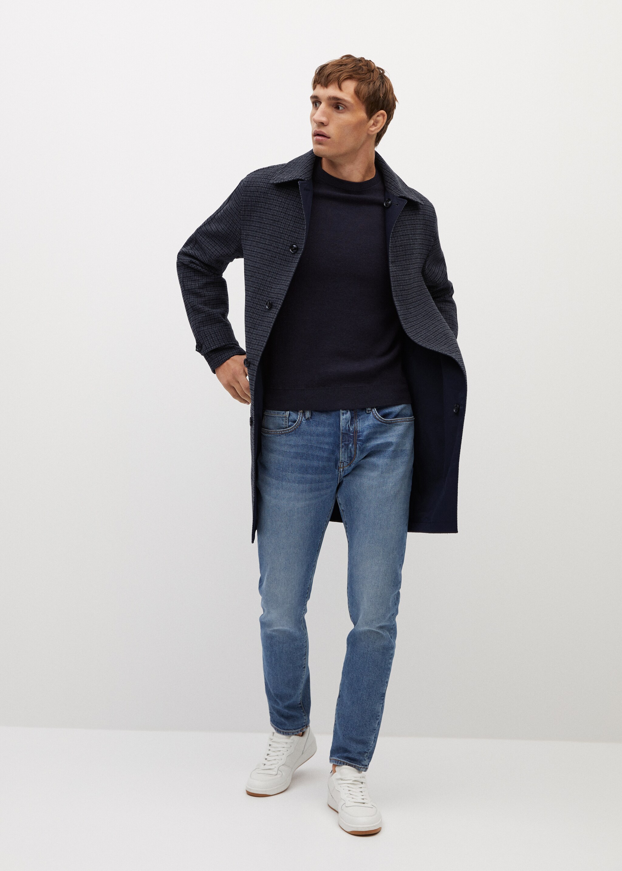 Super slim-fit suit blazer in stretch fabric - General plane