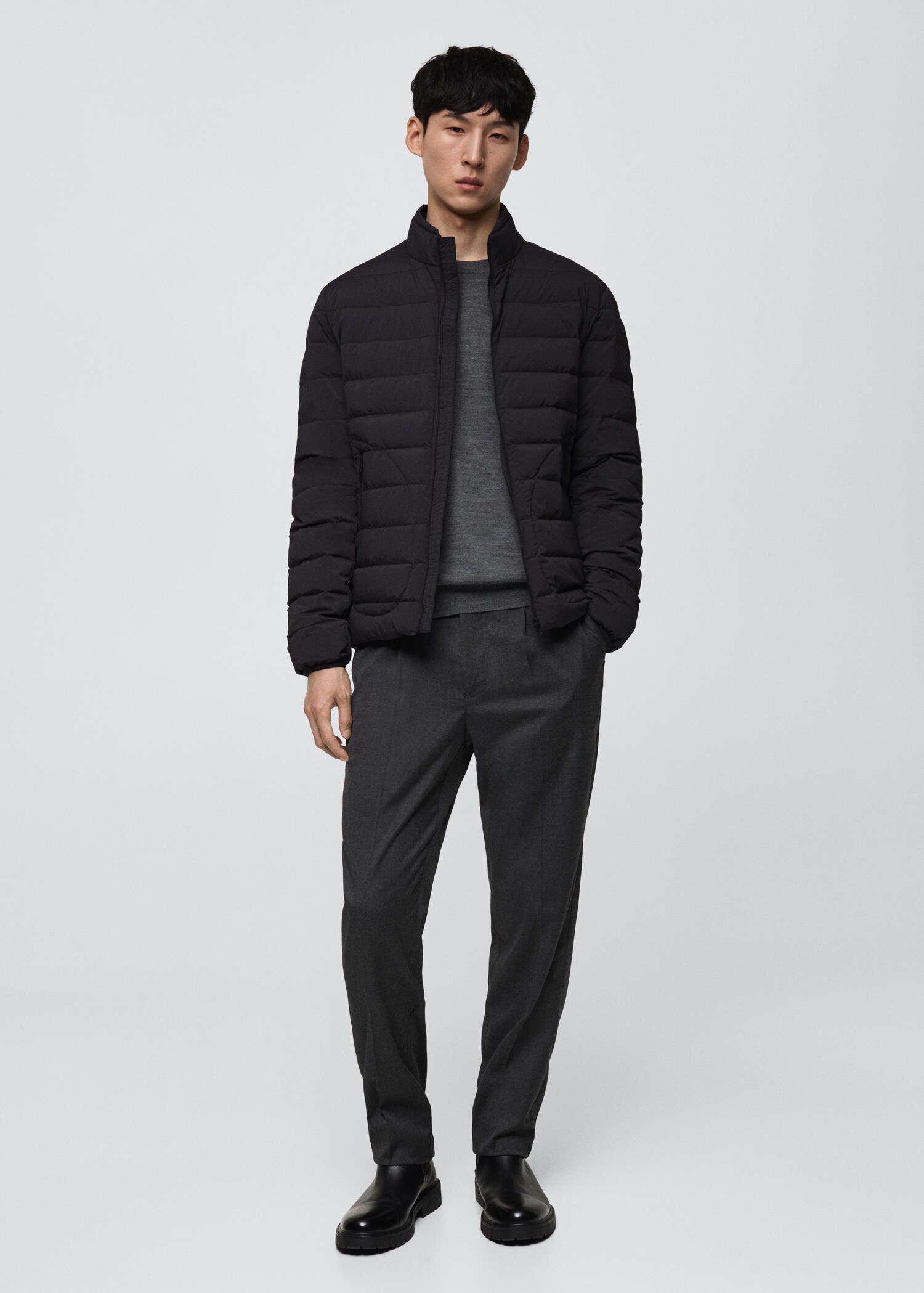 Quilted jacket with feather filling - General plane
