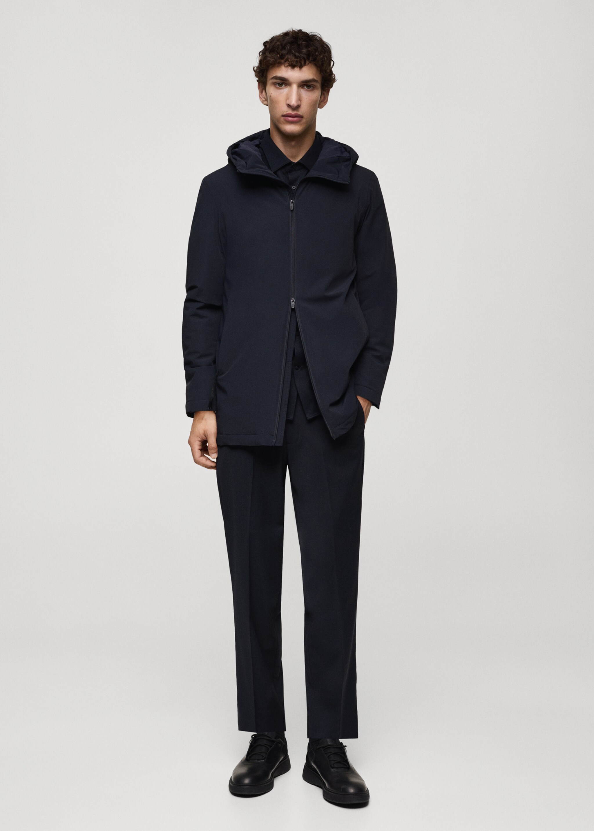 Thermore® waterproof quilted barn jacket with Thermore® padding - General plane, Dark Navy. Ref: 77075960-00.