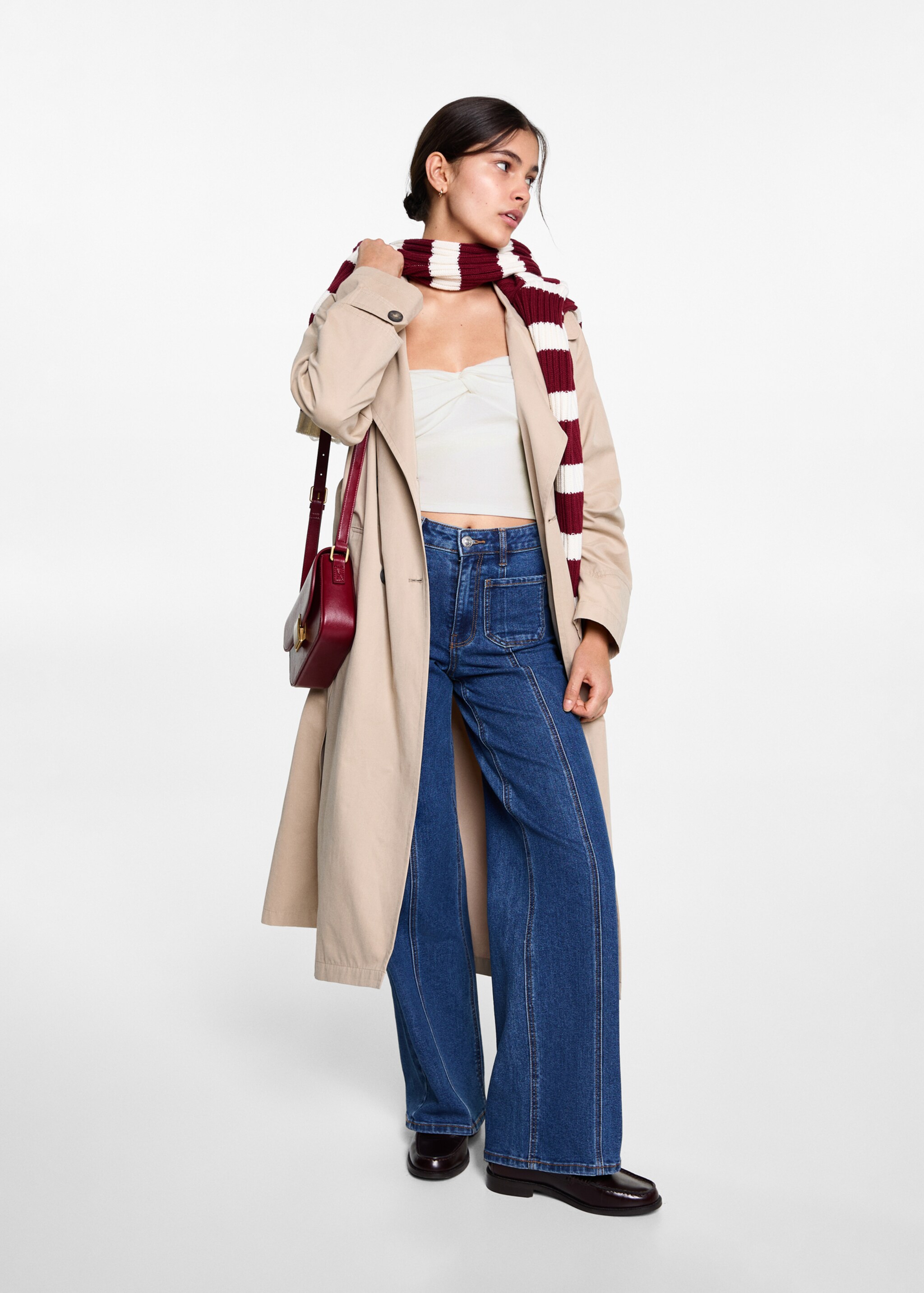 Knot crop top - General plane, Off White. Ref: 77076358-00.