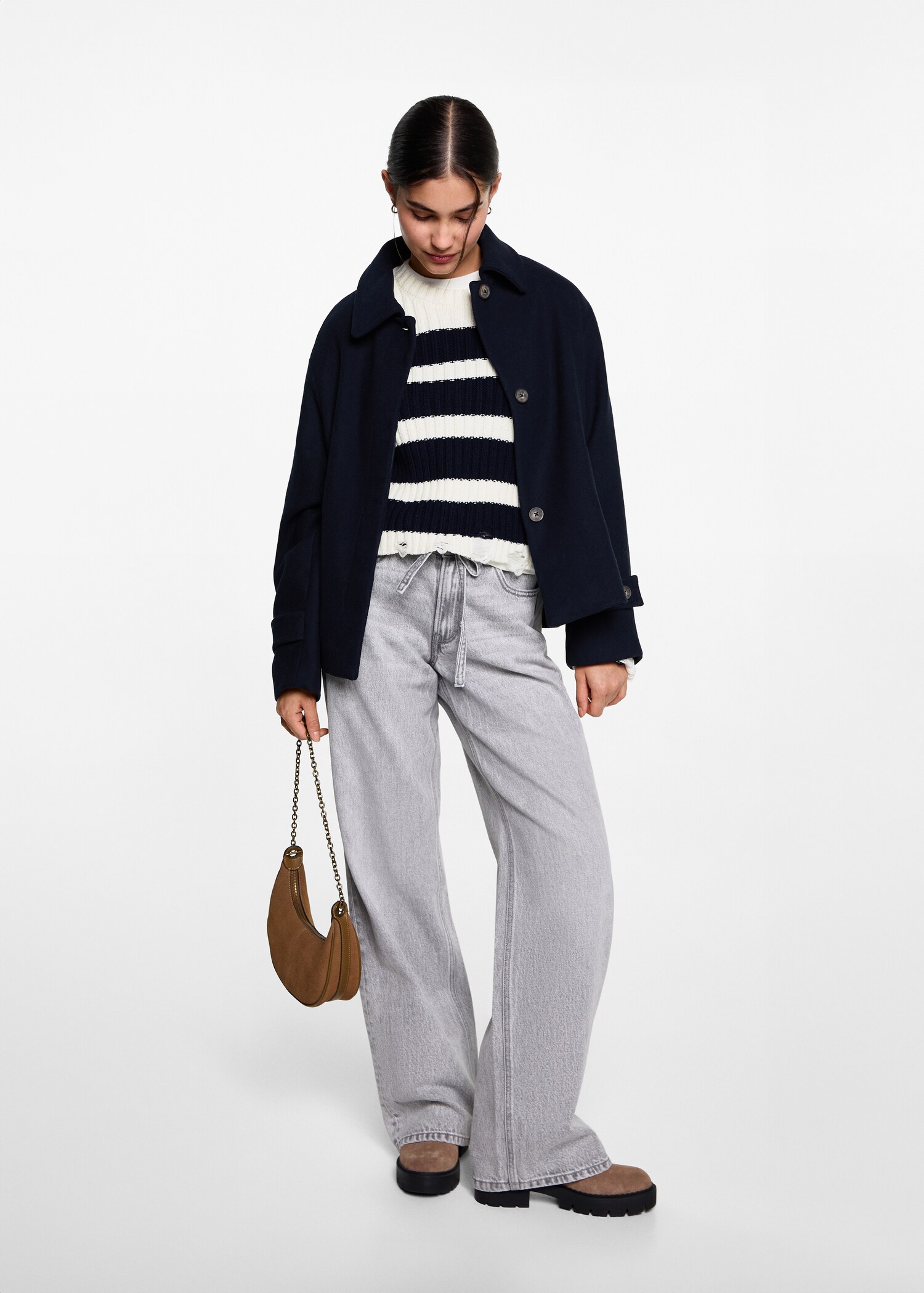 Knit striped sweater - General plane