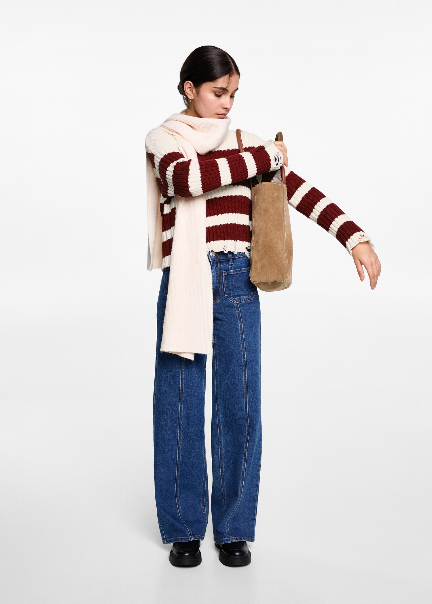 Knit striped sweater - General plane