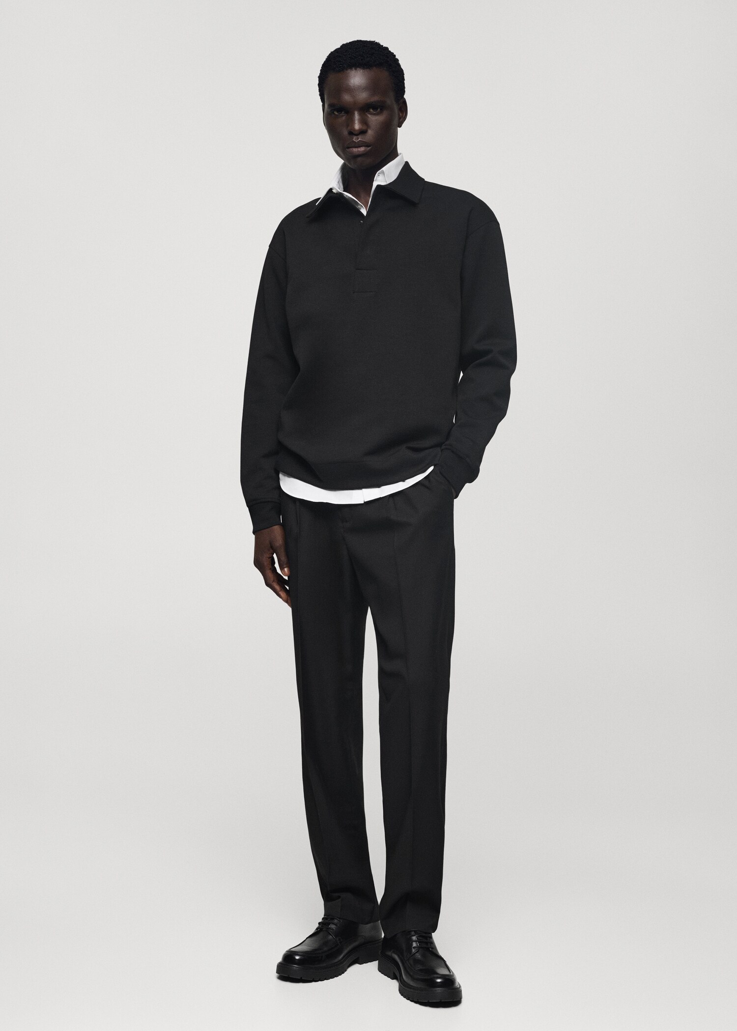 Relaxed-fit cotton polo - General plane