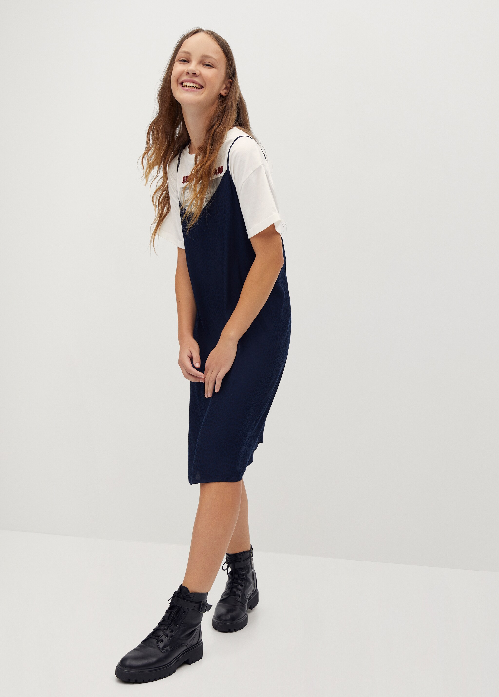 Kleid mit Animal-Print - Allgemeine Ansicht