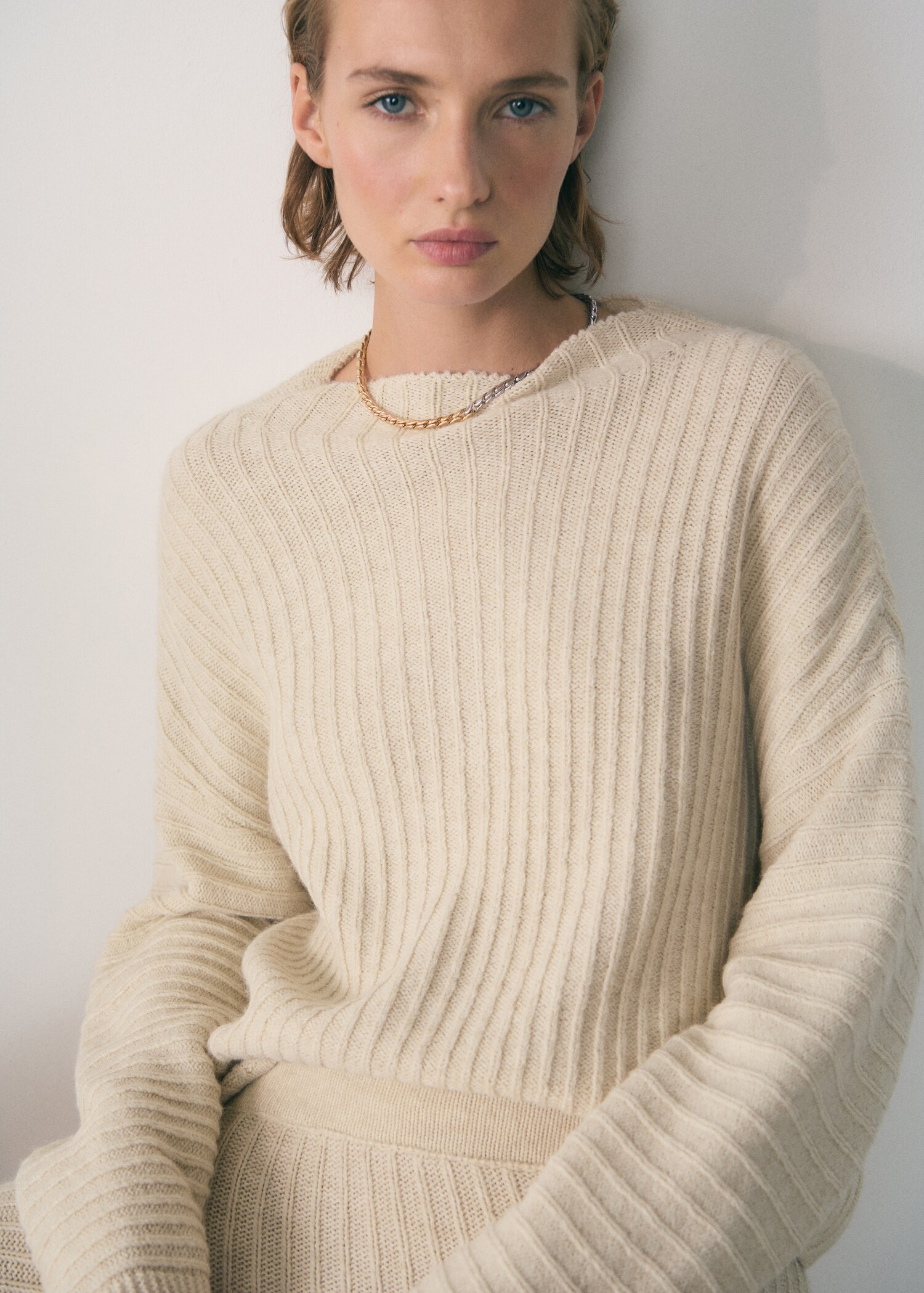 Two-tone chain necklace - General plane