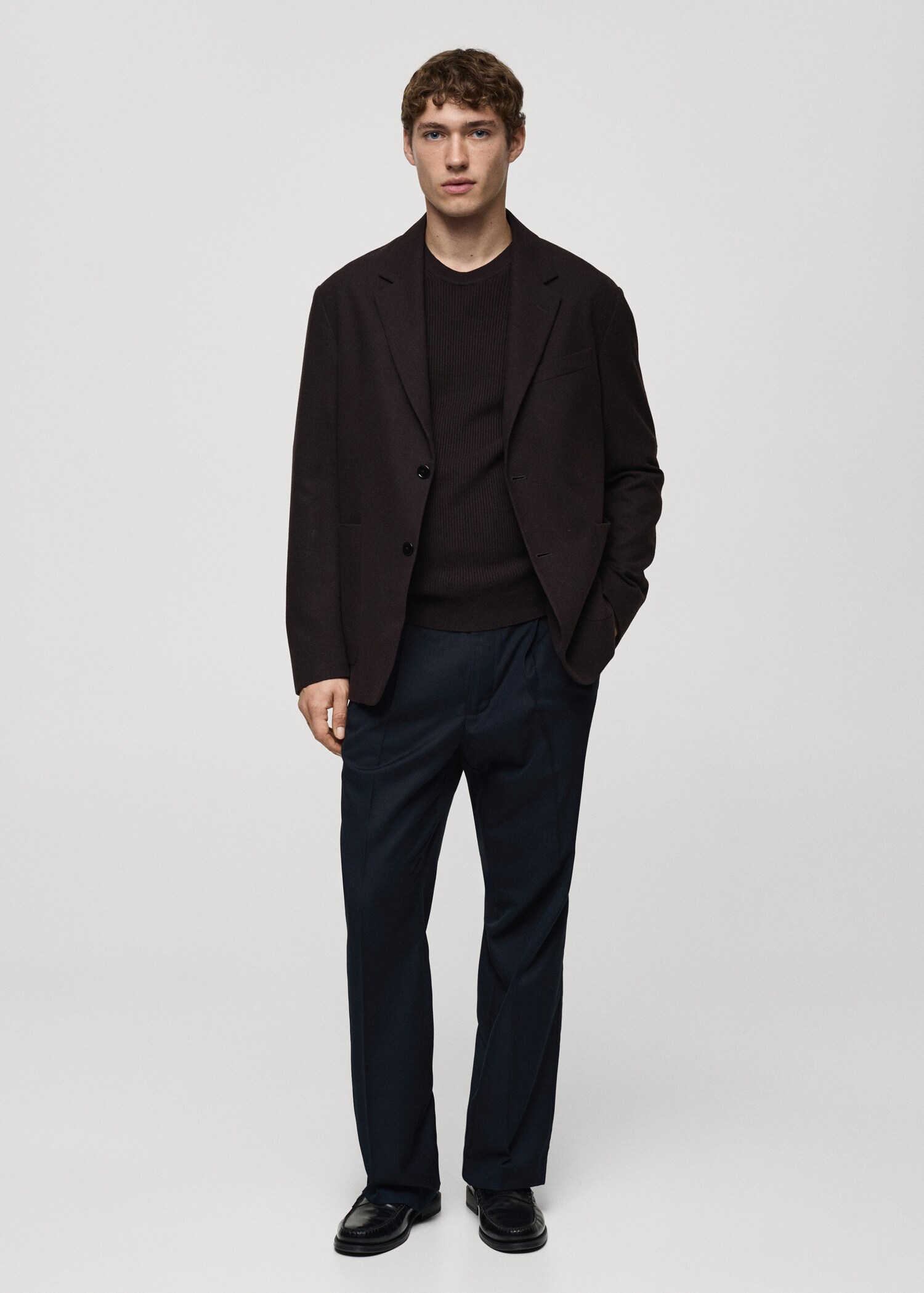 Regular Fit-Bundfaltenhose - Allgemeine Ansicht